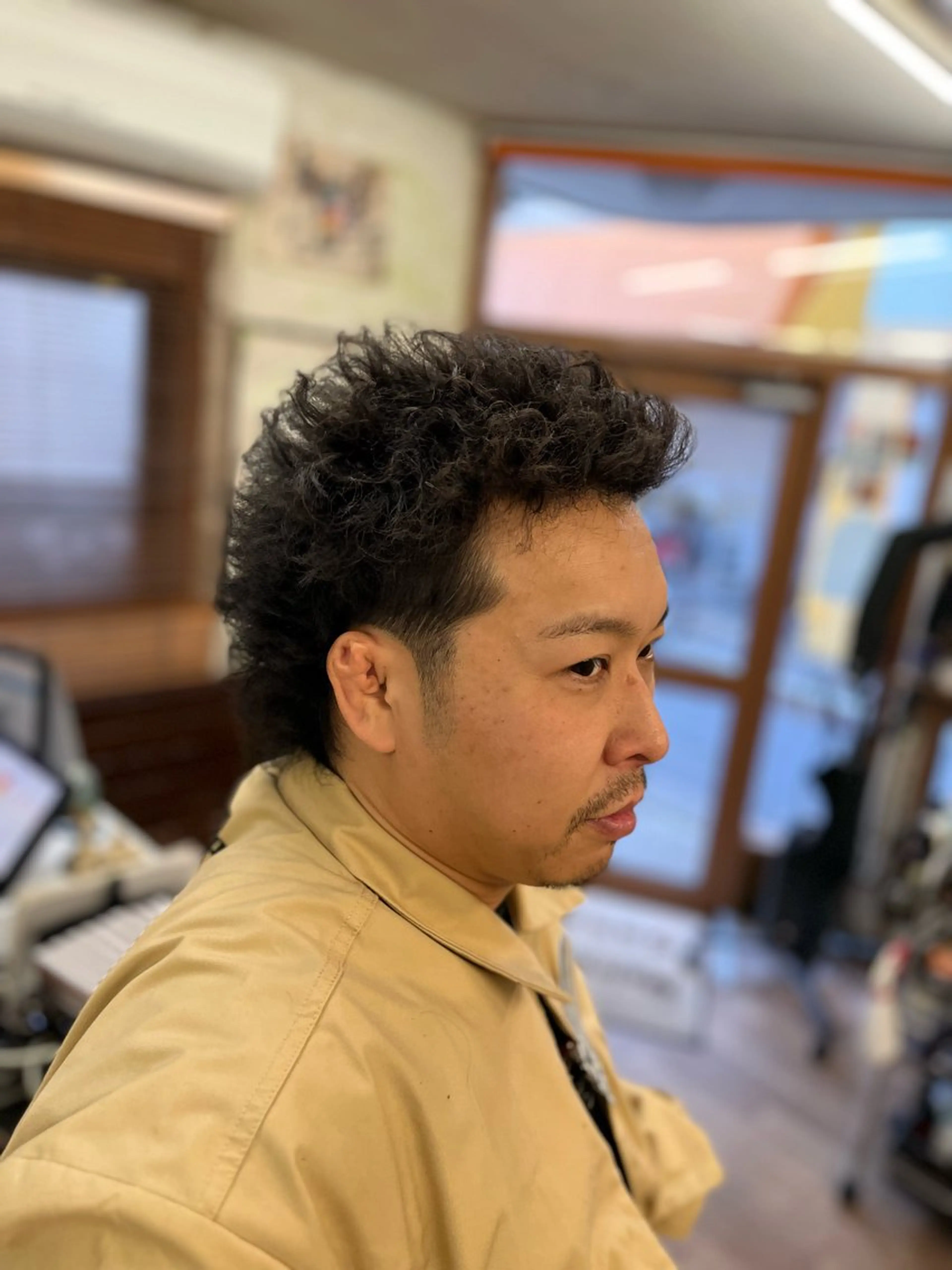 ショート パーマ メンズヘアササキ チバのヘアスタイル