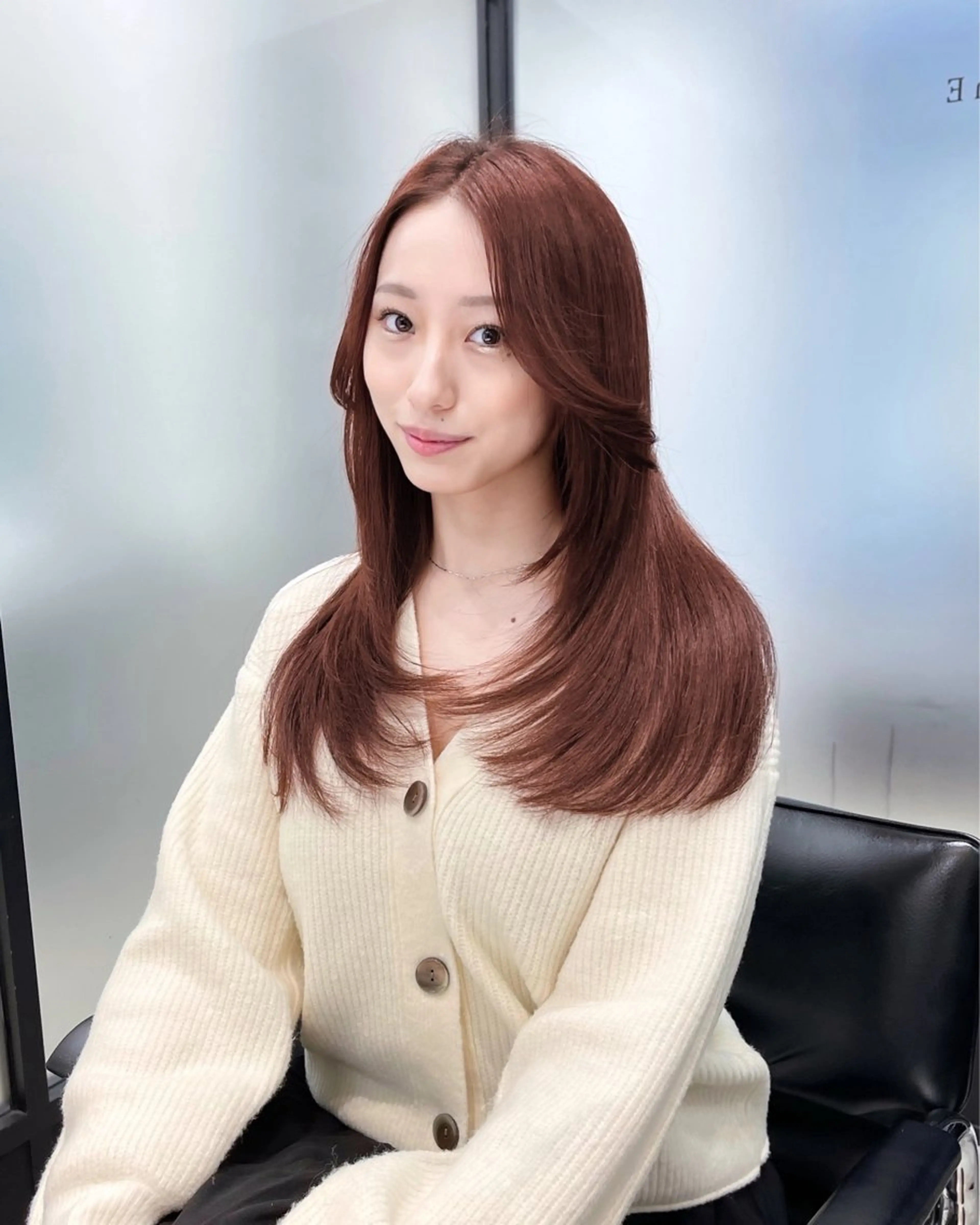 ロング 韓国風ヘア レイヤーカット カット 縮毛矯正 トリートメント 韓国レイヤーカット 髪質改善▫️水野有真のヘアスタイル