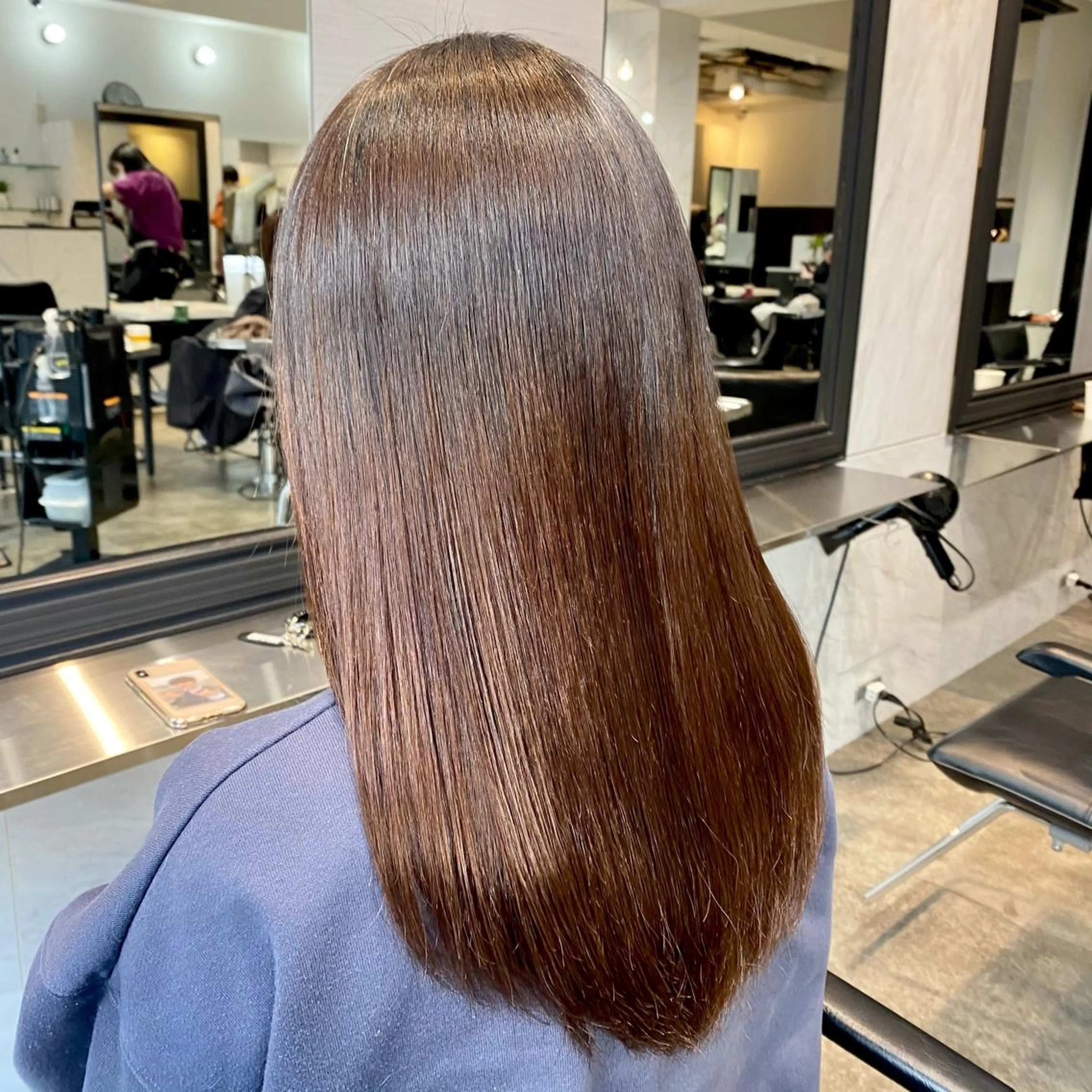 ミディアム 伸ばしかけ 縮毛矯正 増子 祐太朗のヘアスタイル