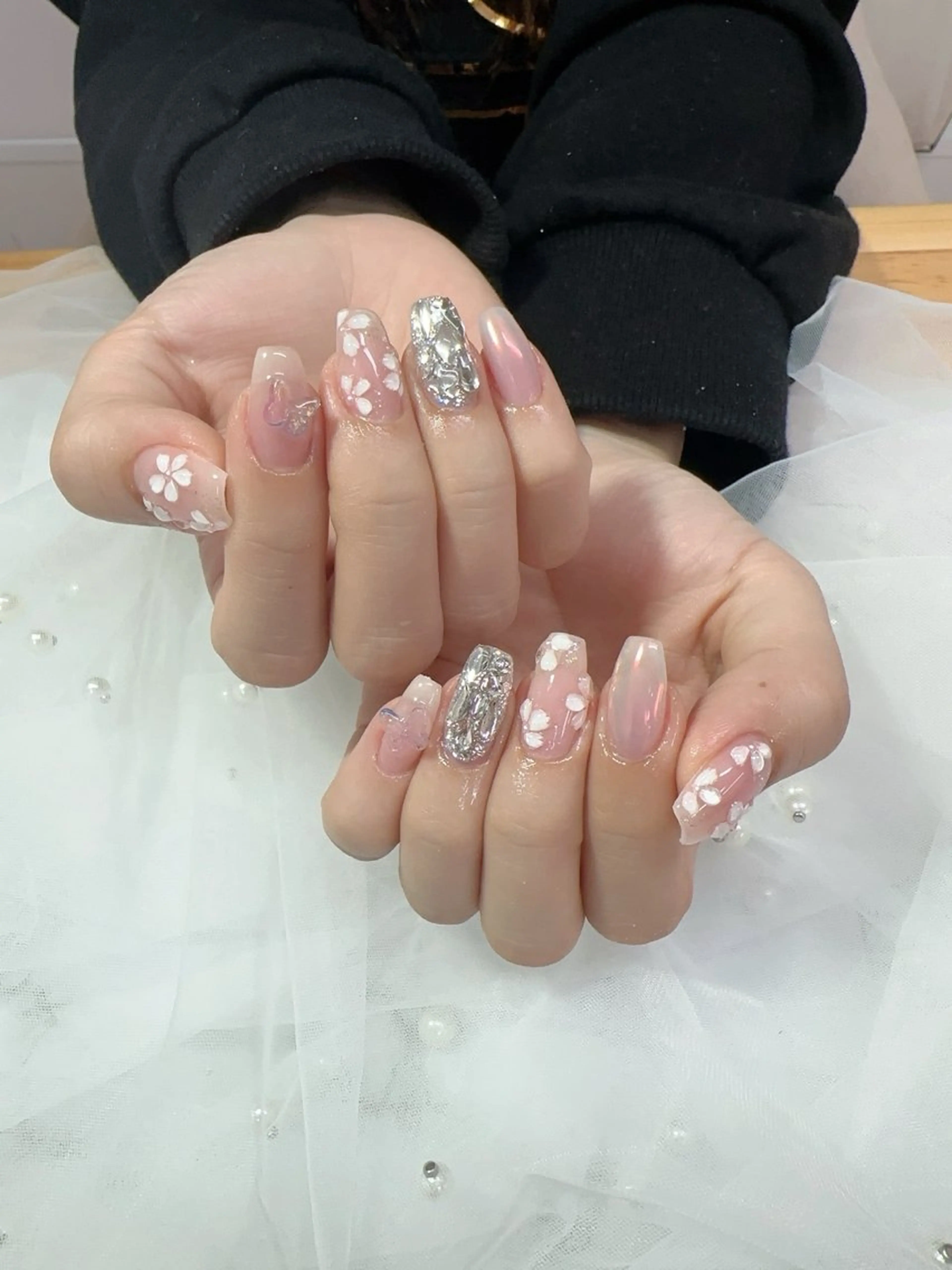 ネイル Hey🌈NAIL 長さ出し専門店のネイルデザイン