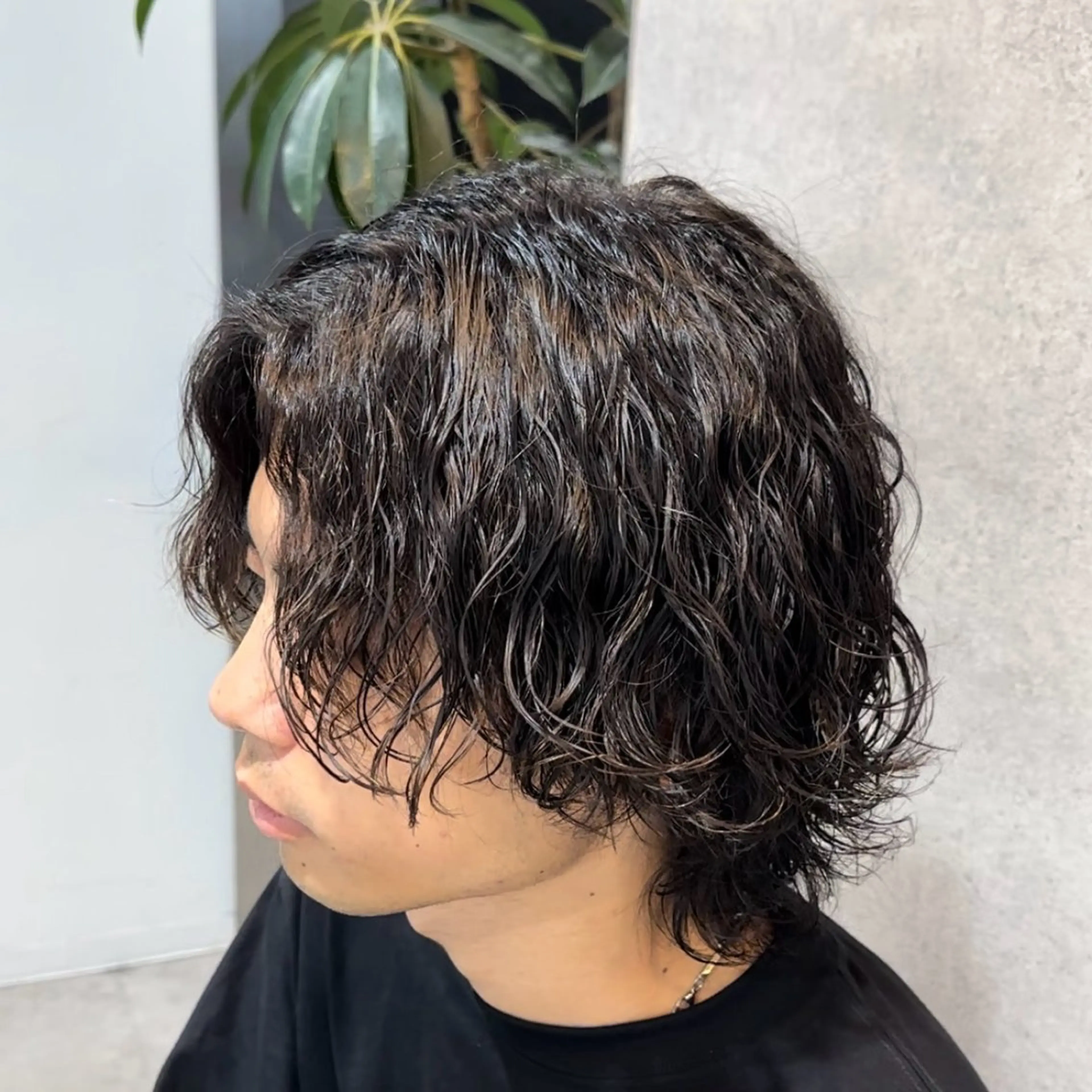 ミディアム パーマ メンズ カット パーマ メンズパーマ全般/ 似合わせ/ジョウのヘアスタイル