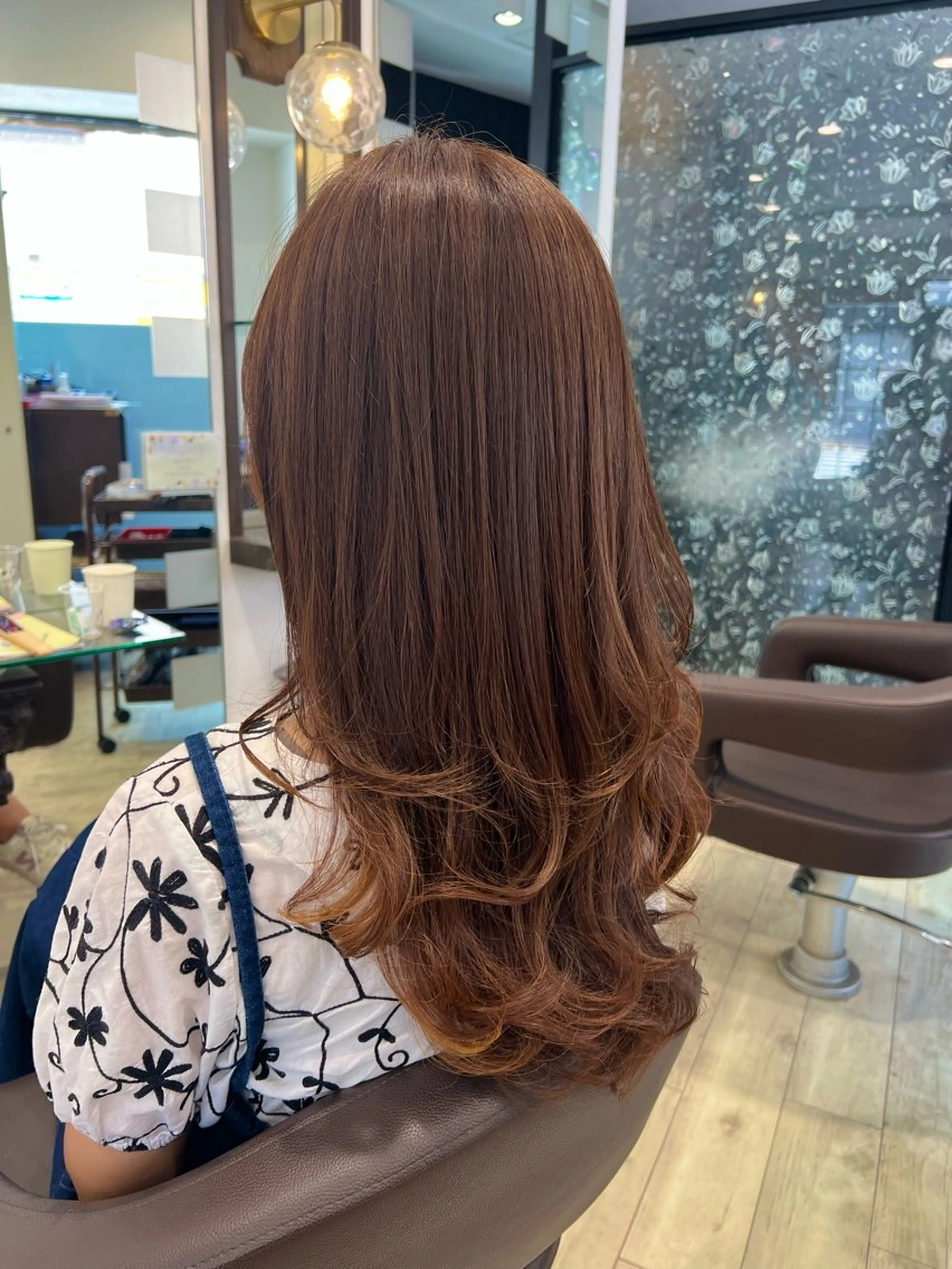 ロング カラー デザインカラー イヤリングカラー kataoka ryotaのヘアスタイル