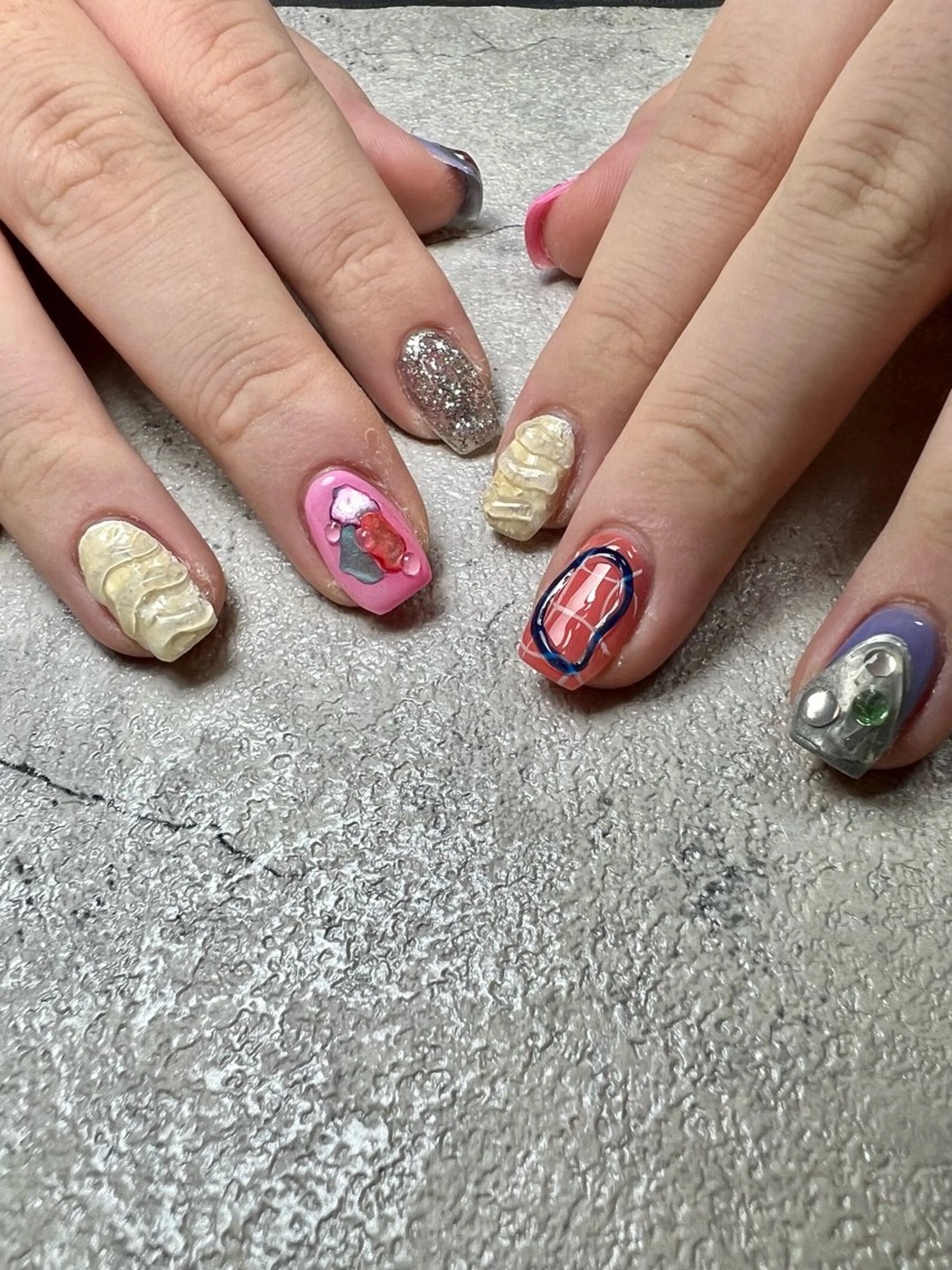 ネイル アートネイル ジェルネイル 持ち込み ニュアンスネイル パラジェル ハンドネイル flowers nailのネイルデザイン