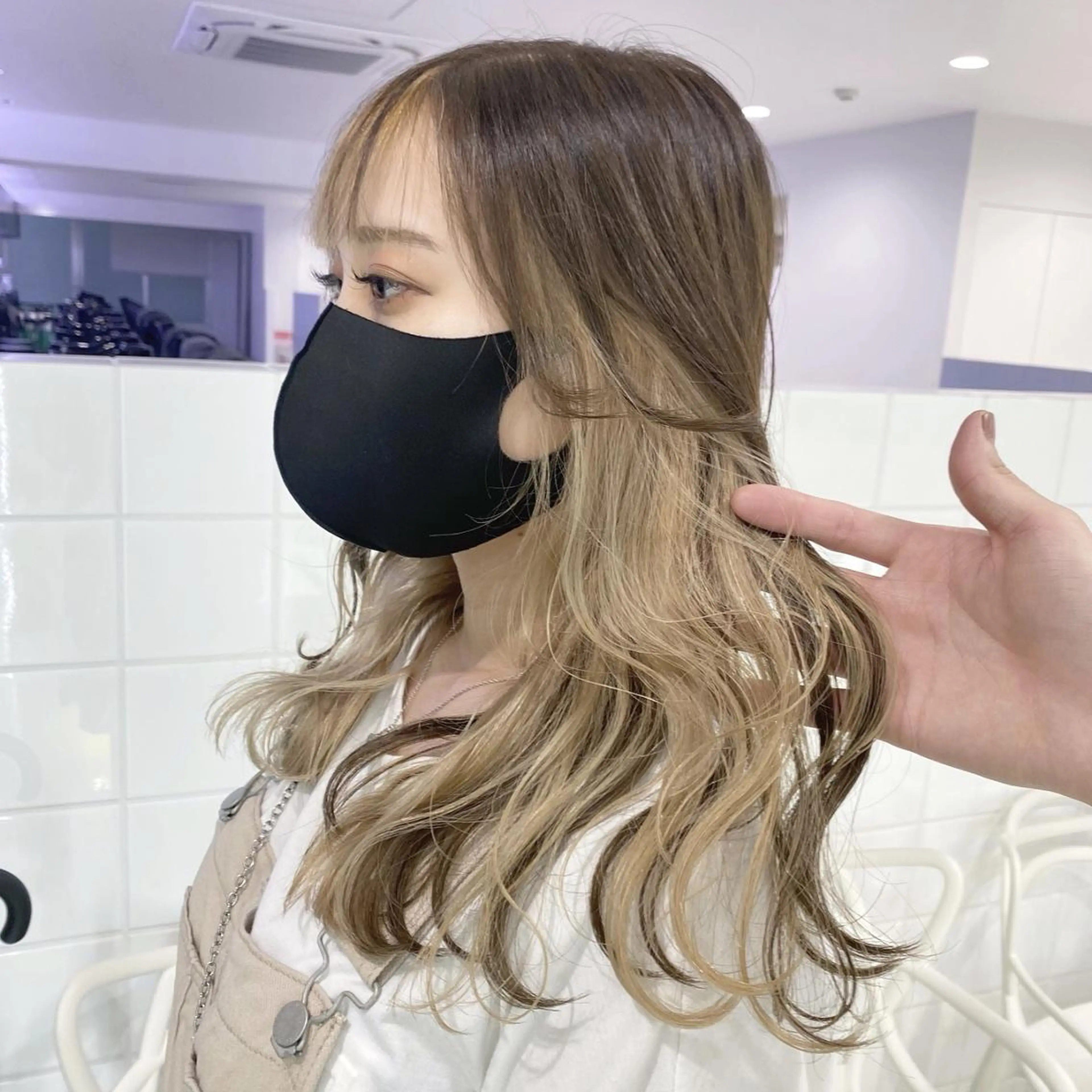 カラー 抜け感ベージュ🐏♡ SHE池袋🪞のヘアスタイル