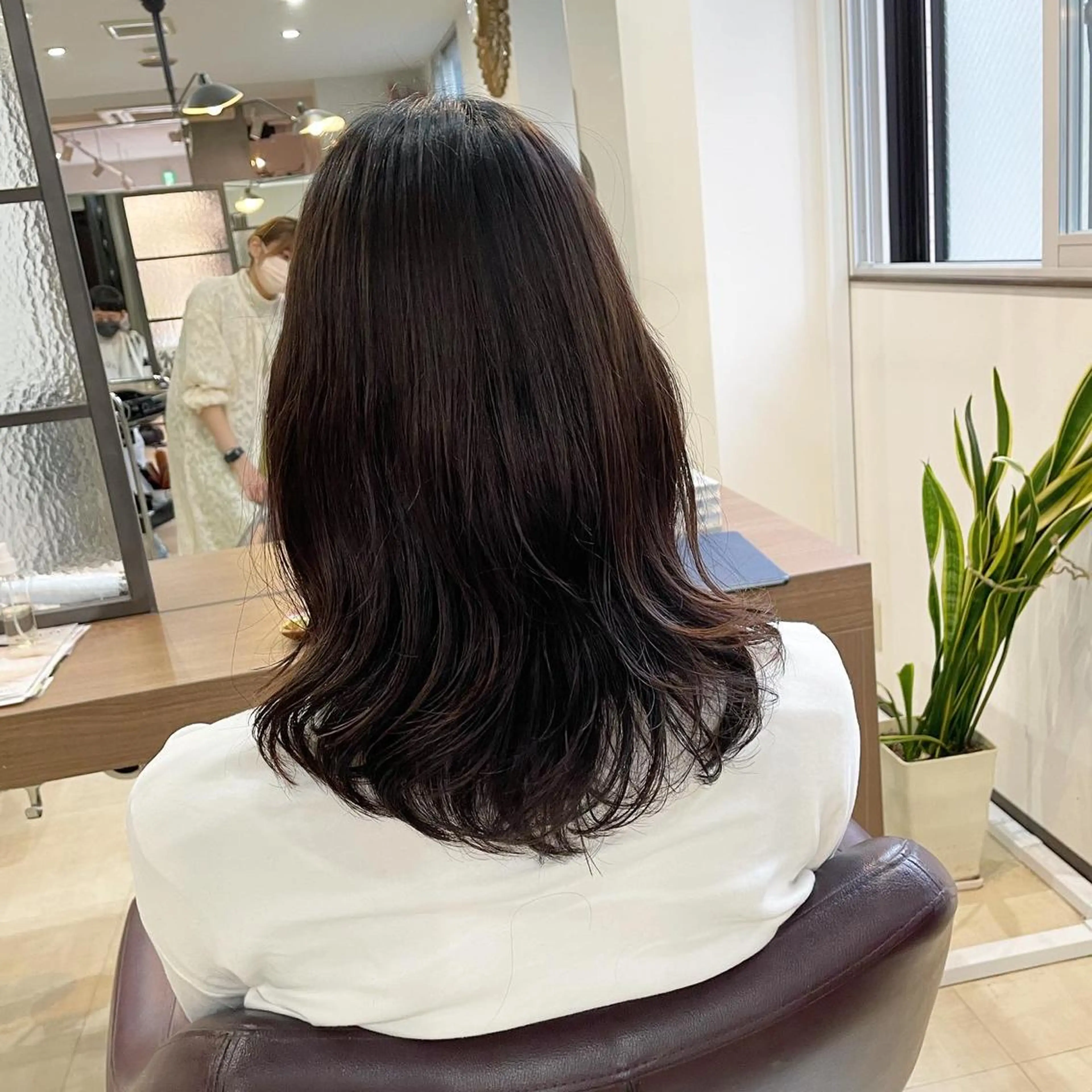 セミロング パーマ セミロングパーマ エアウェーブ SOL .✂︎ 松永李帆のヘアスタイル