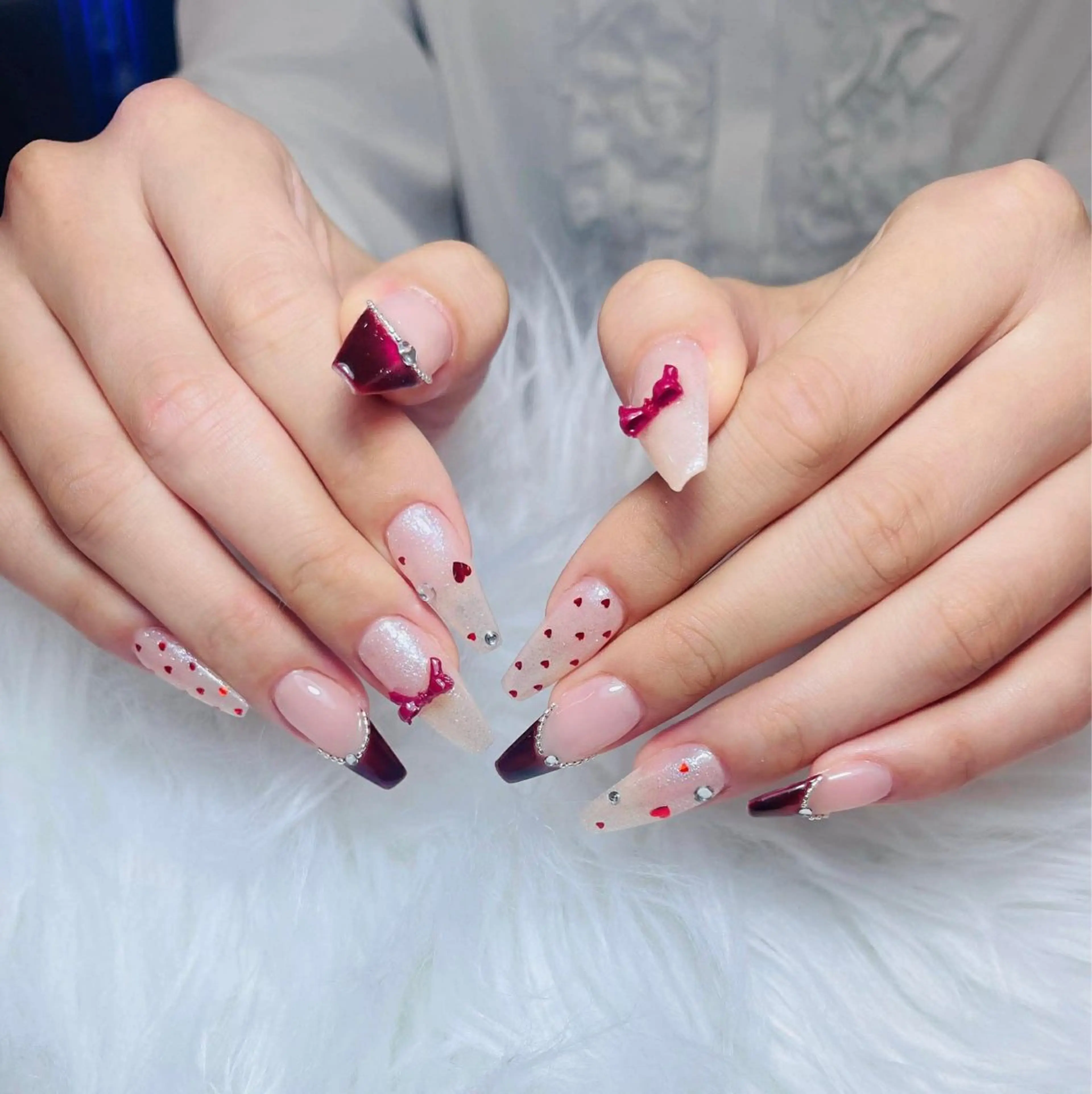 ネイル オーロラネイル チークネイル フットネイル フレンチネイル ハロウィン ハンドネイル Lumi Nail 新大久保3‘のネイルデザイン