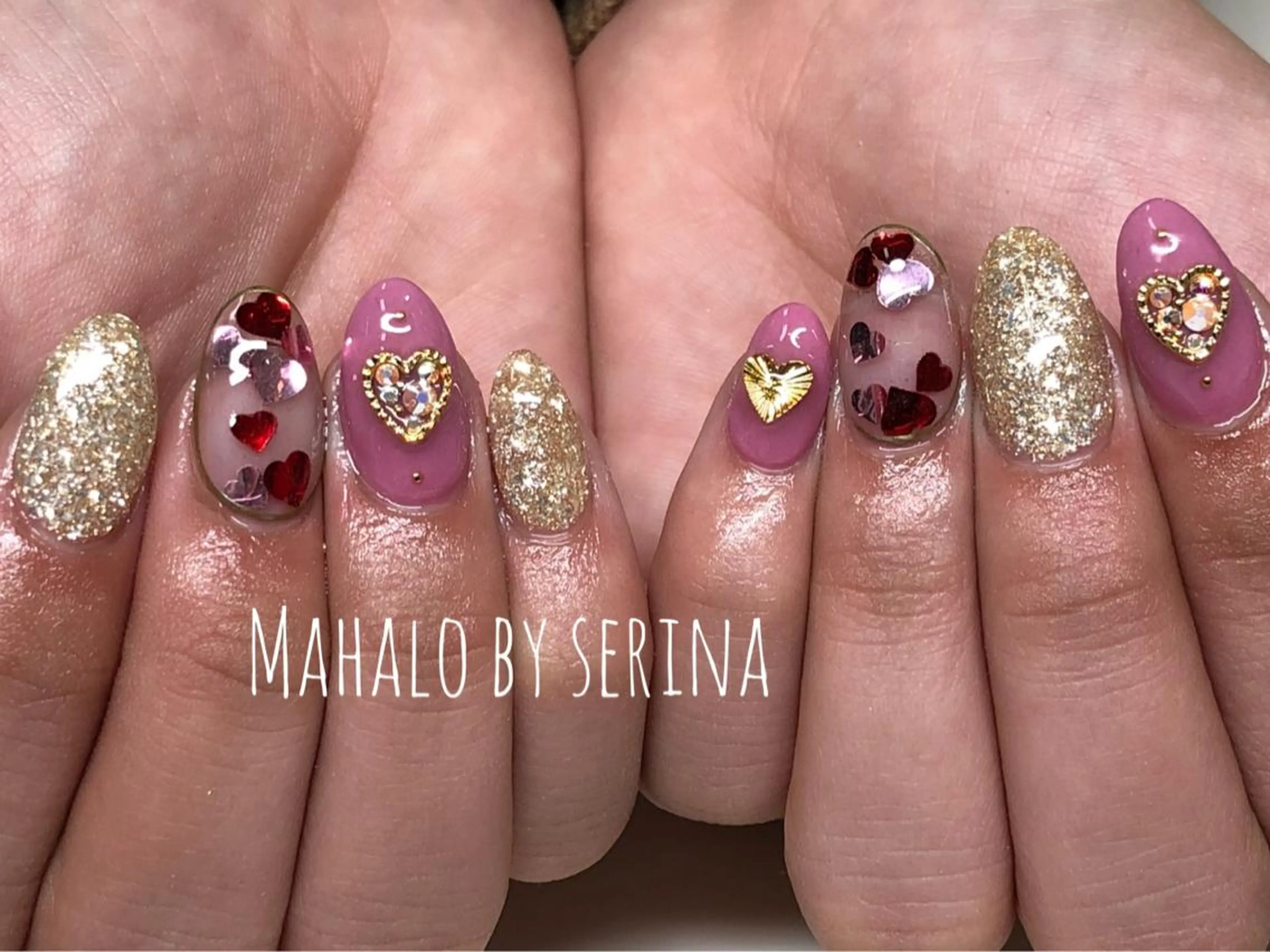 ミディアム カラー ネイル SUNNY BAE. SERINAのネイルデザイン