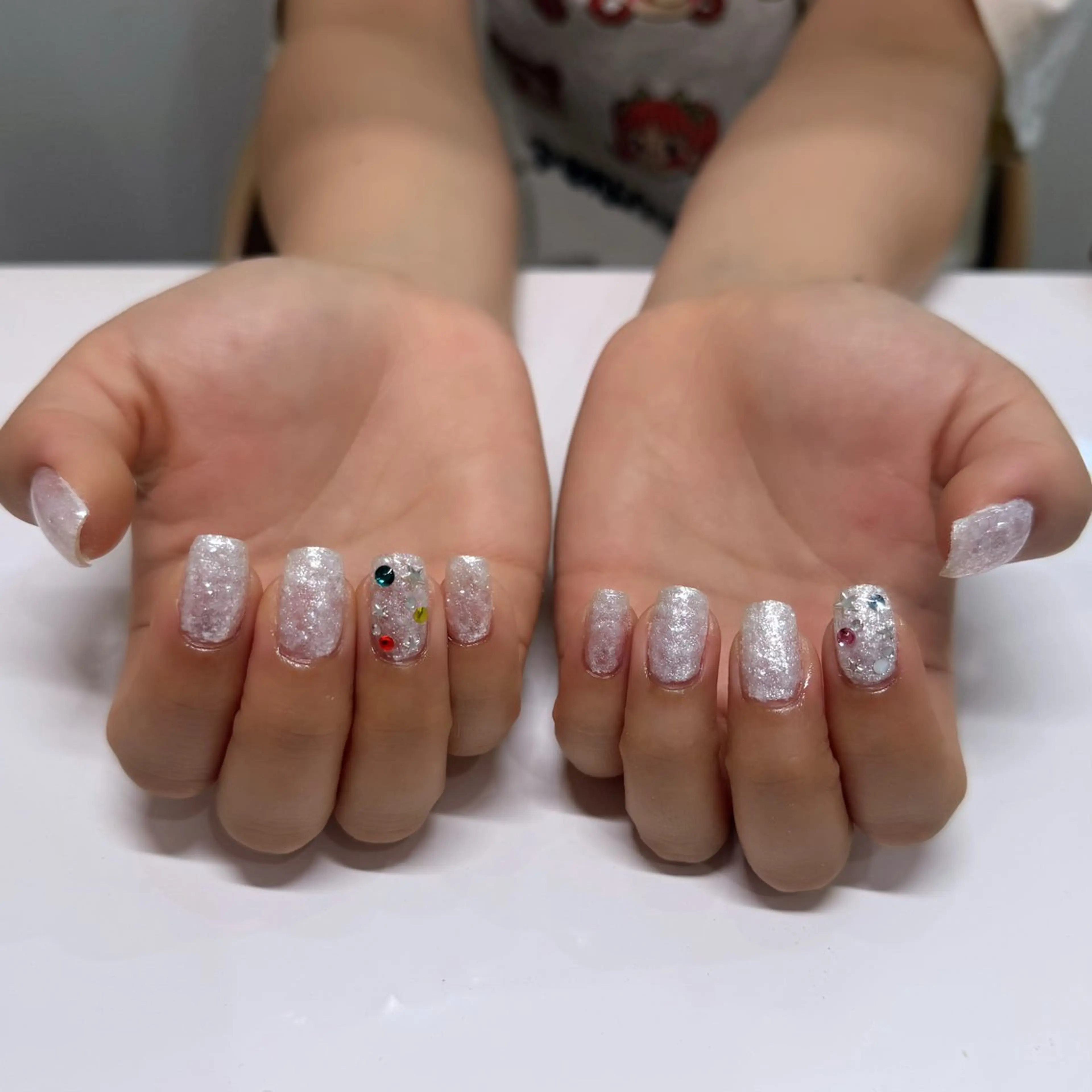 【オフあり】ハンド💅🏻ワンポイントコース✨ネイルオイル付き⭐️の写真