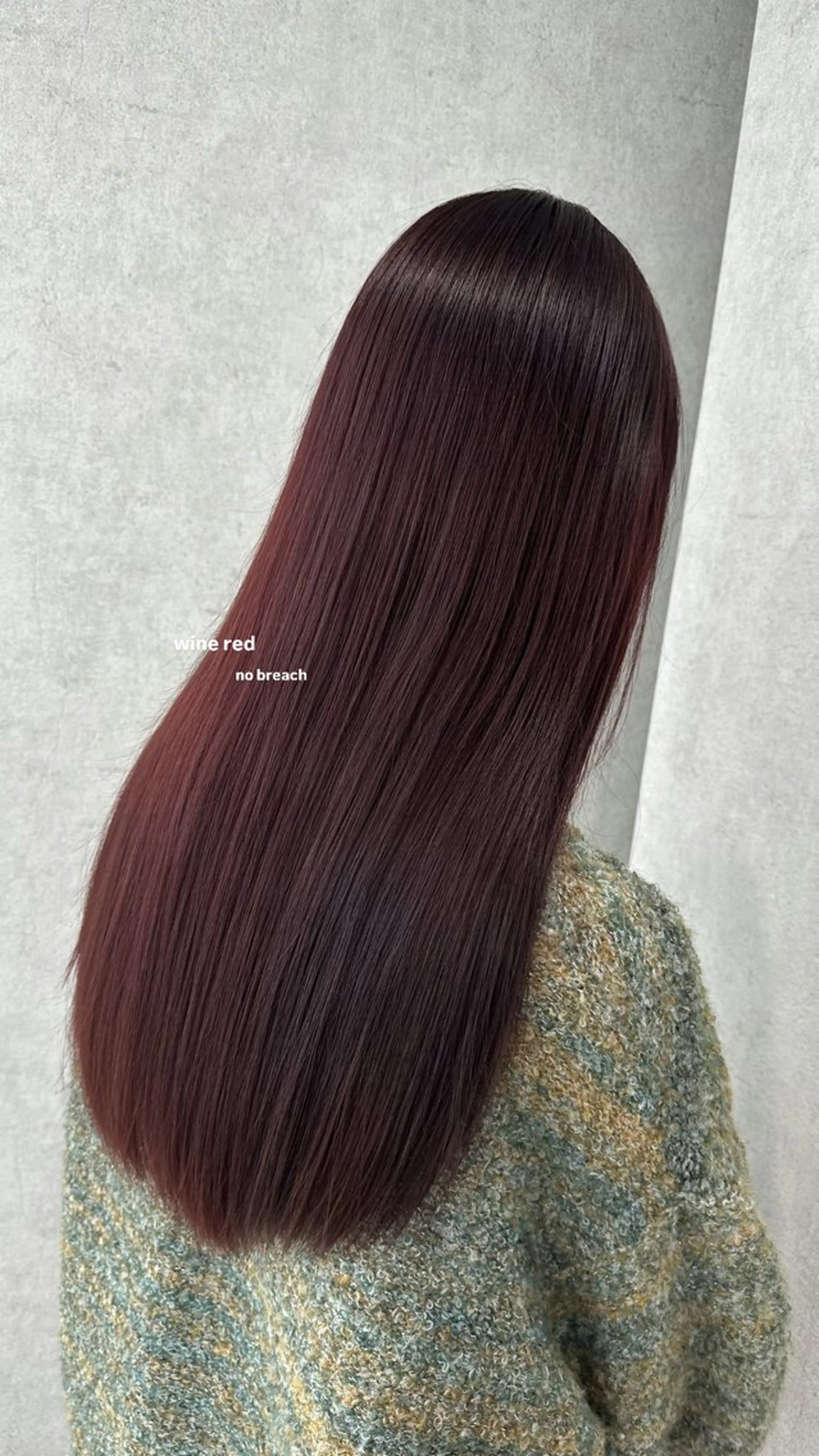 ロング カラー ヘアカラー トリートメント v-lab studio所属・韓国レイヤーカット/ 艶カラー/ noaのヘアスタイル