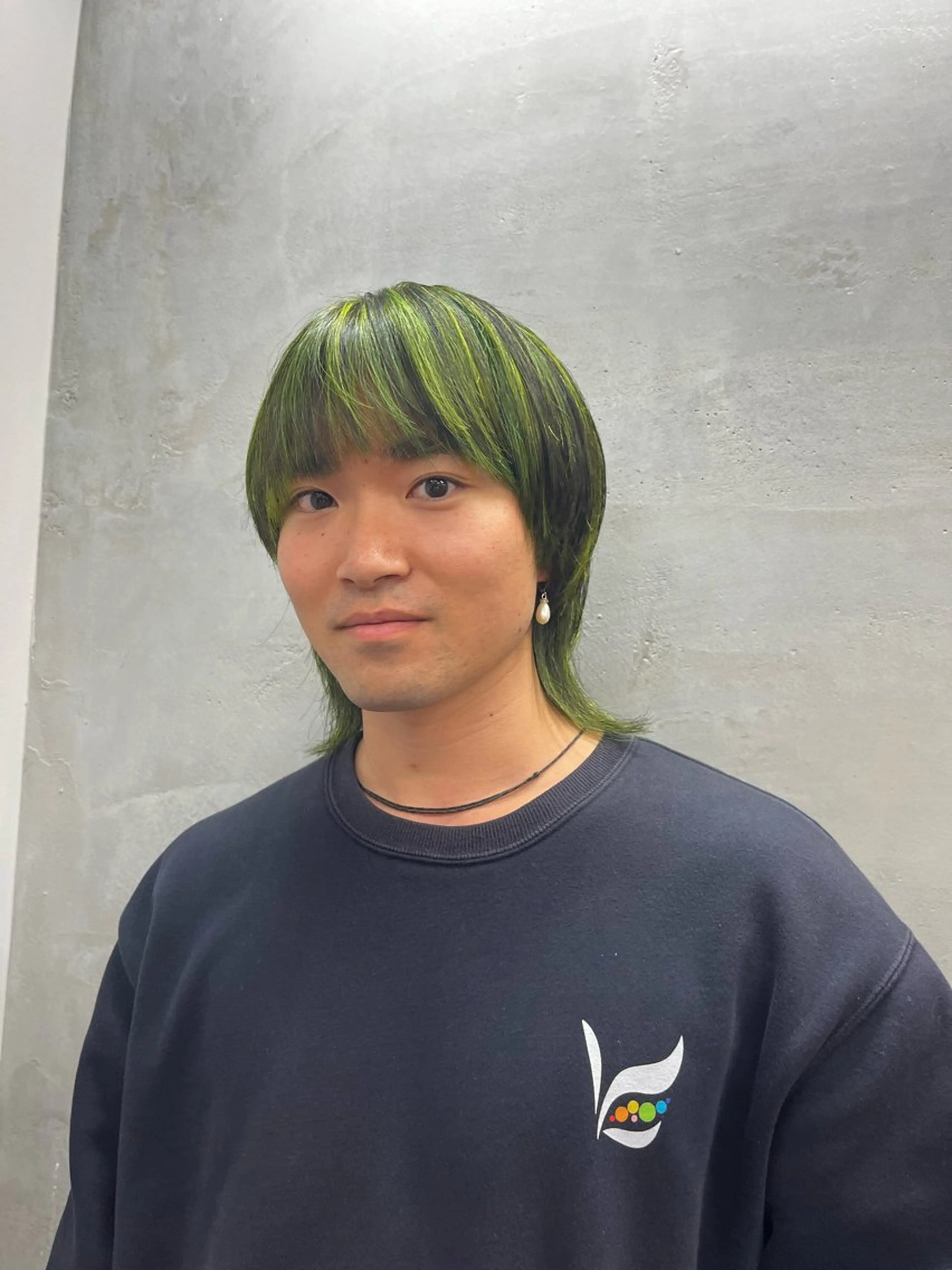 セミロング カラー メンズ メンズハイライト ハイライトカラー ハイライト Lmano所属・Lmano ケンタのヘアスタイル