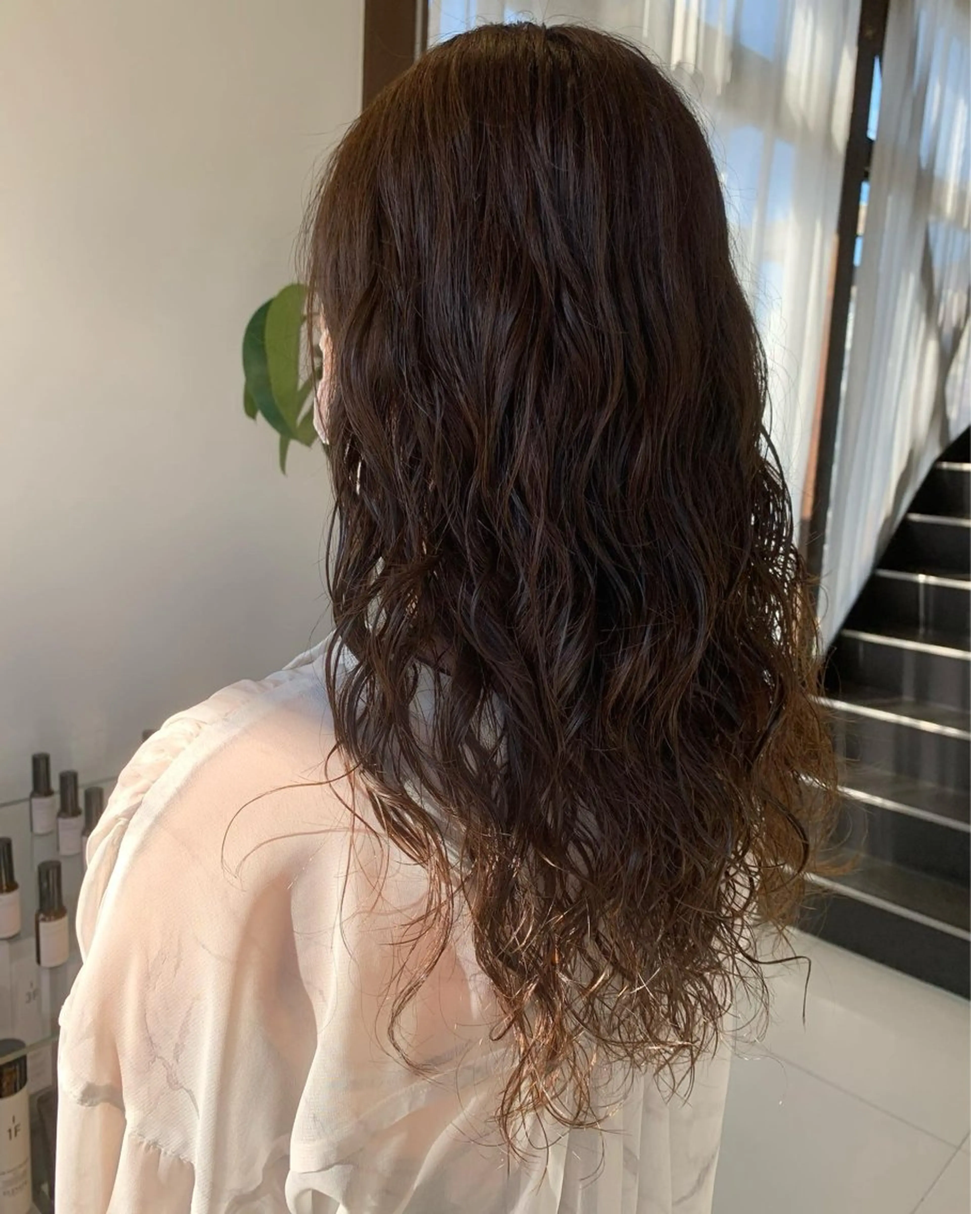 ロング カラー パーマ カット パーマ Noah所属・折下 はるかのヘアスタイル