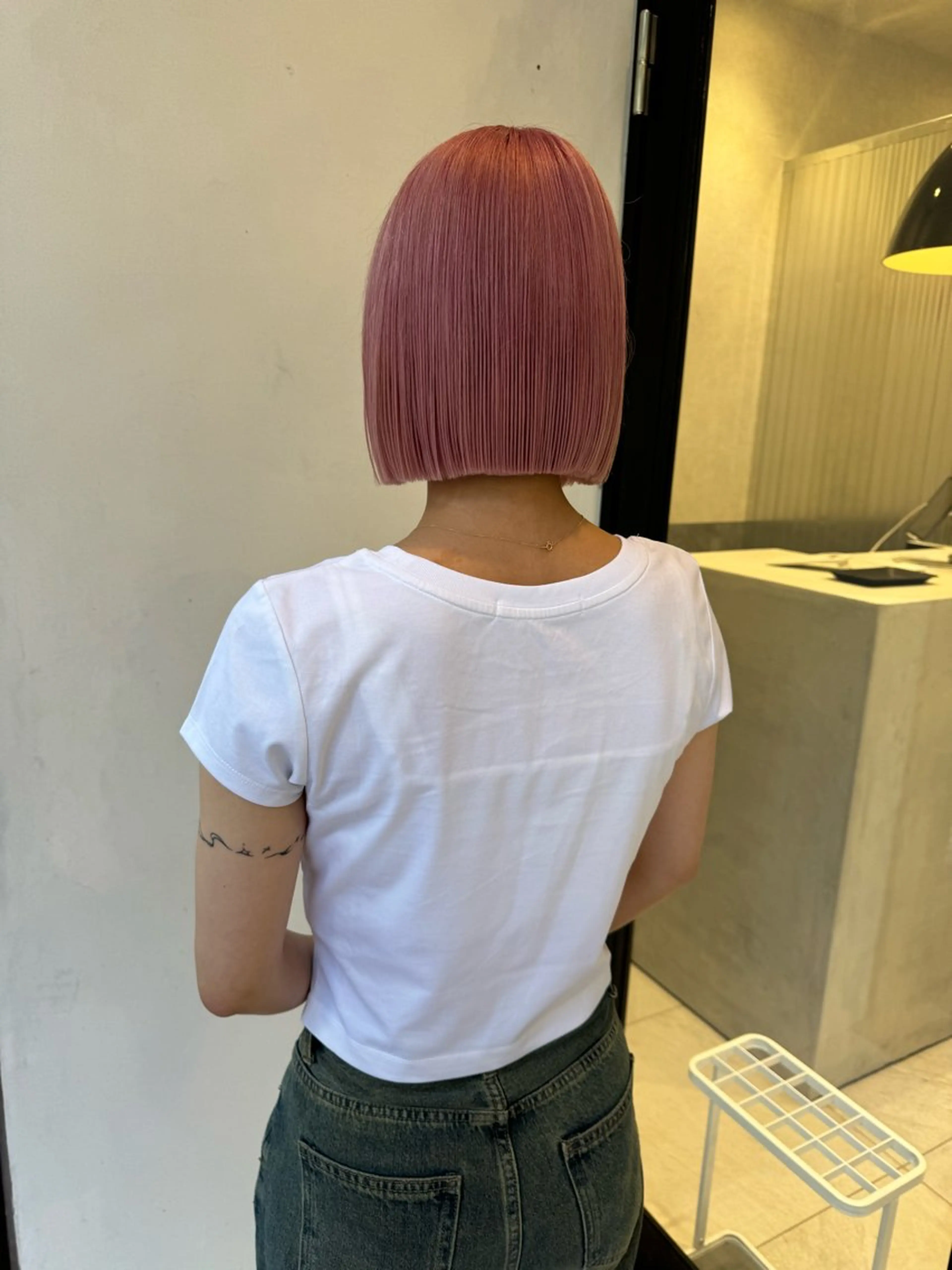 ショート カラー ハイトーンカラー ボブ SALOWIN新潟万代店所属・SaKiho 🎀のヘアスタイル
