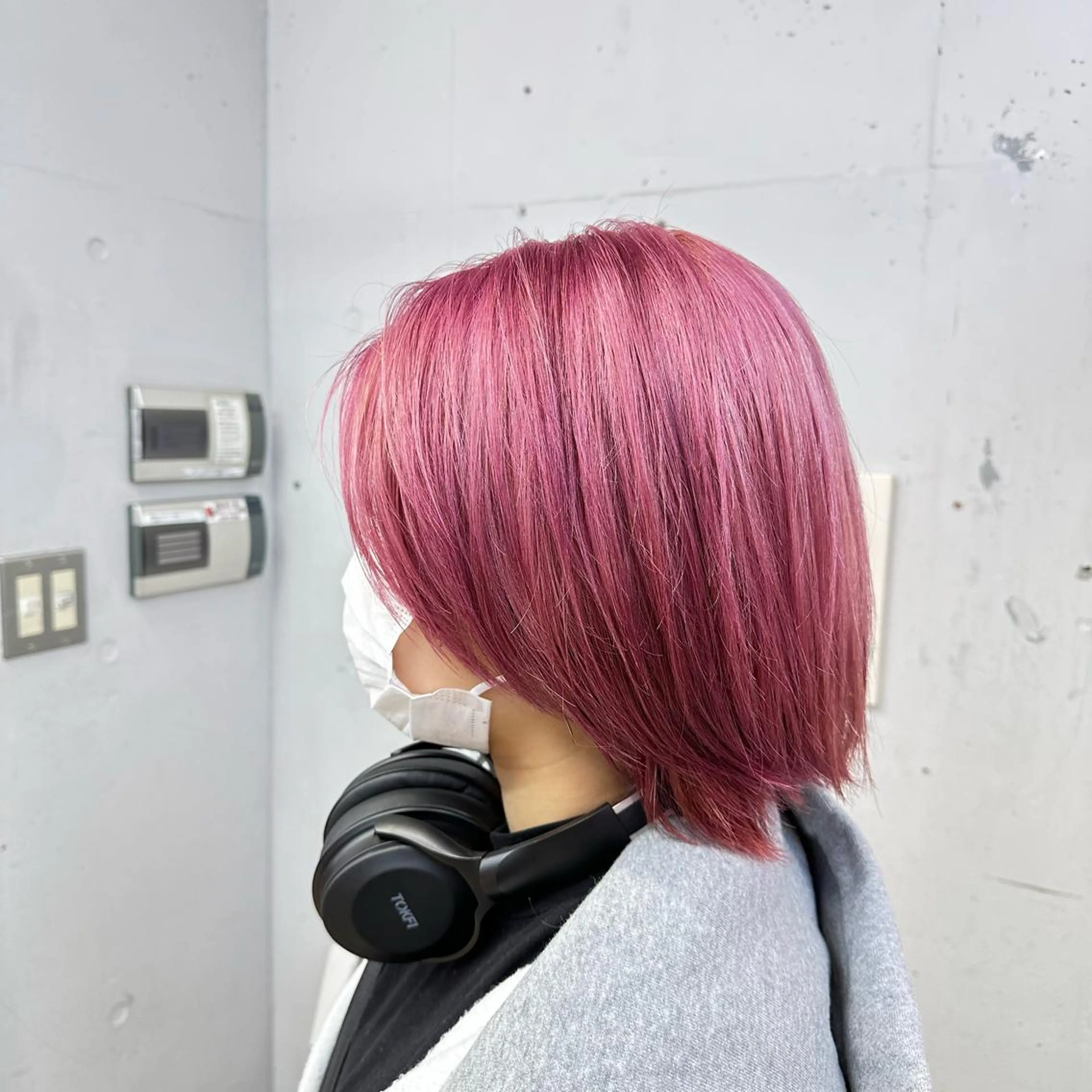 ミディアム カラー ヘアカラー トリートメント 🌈ベージュ艶髪🌈 ボブ/ユウトのヘアスタイル