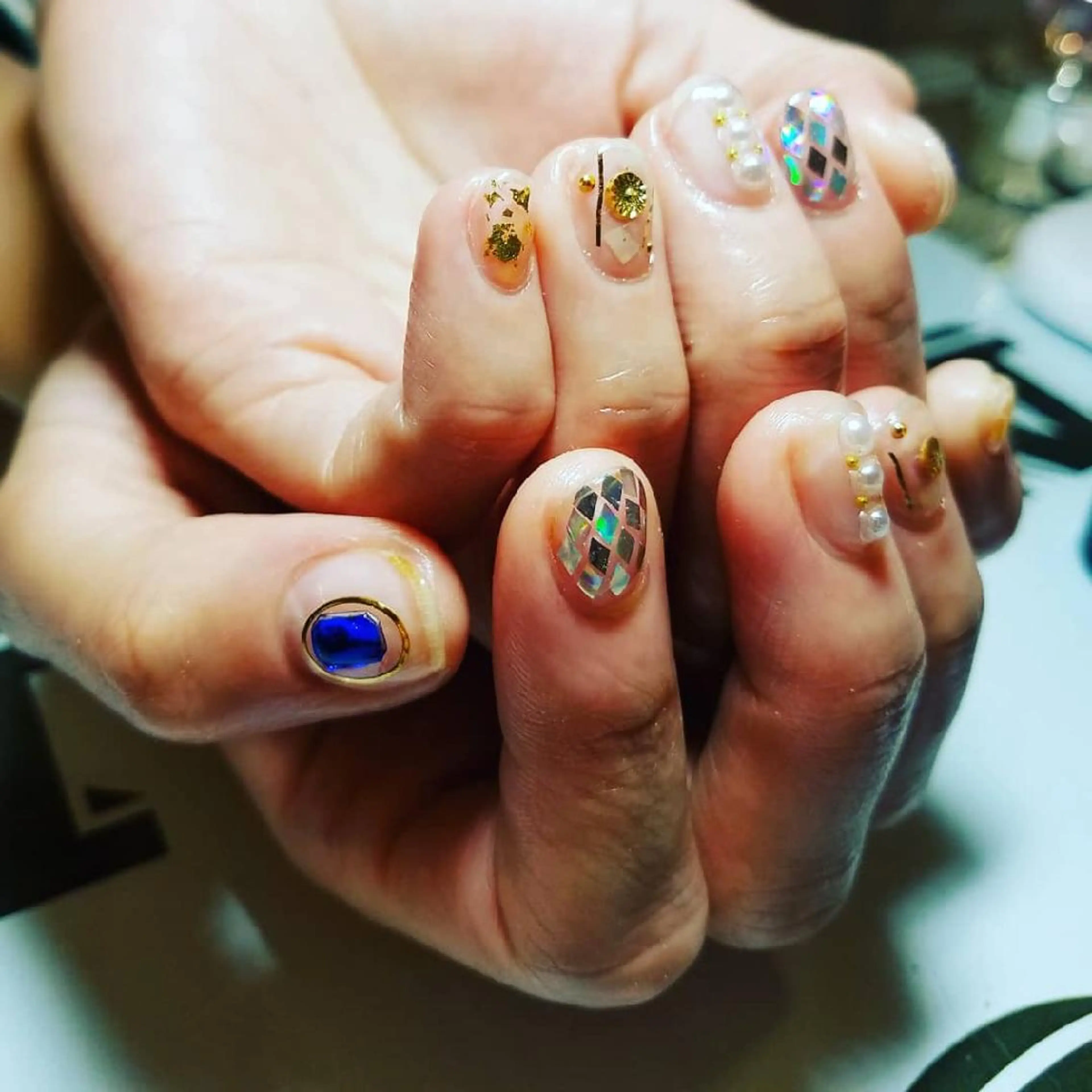 ネイル ハンドネイル JuniNail韓国 ネイリストsuのネイルデザイン