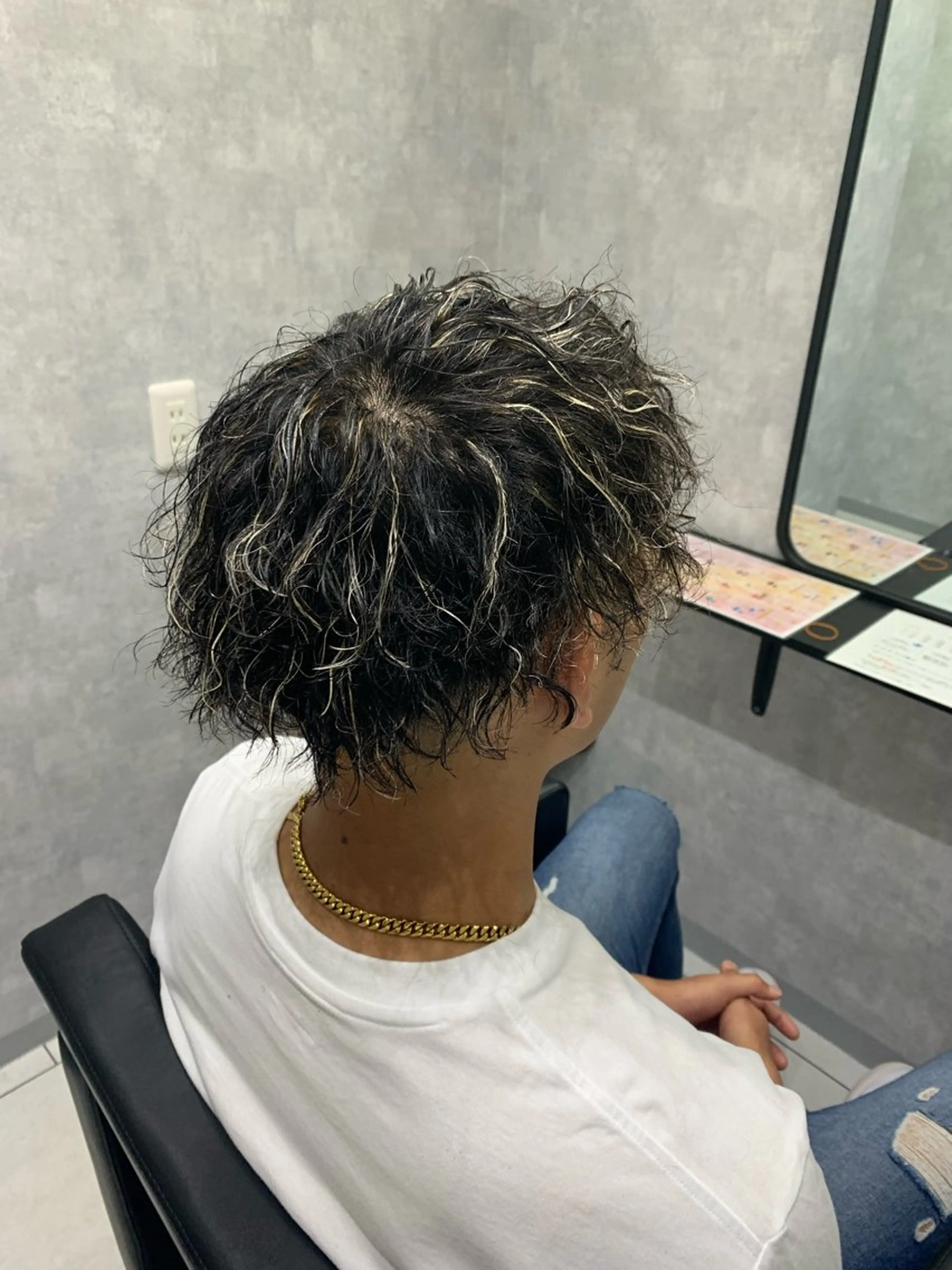 カラー パーマ メンズ ヘアカラー メンズ特化/高畑/ 加藤寿気也のヘアスタイル