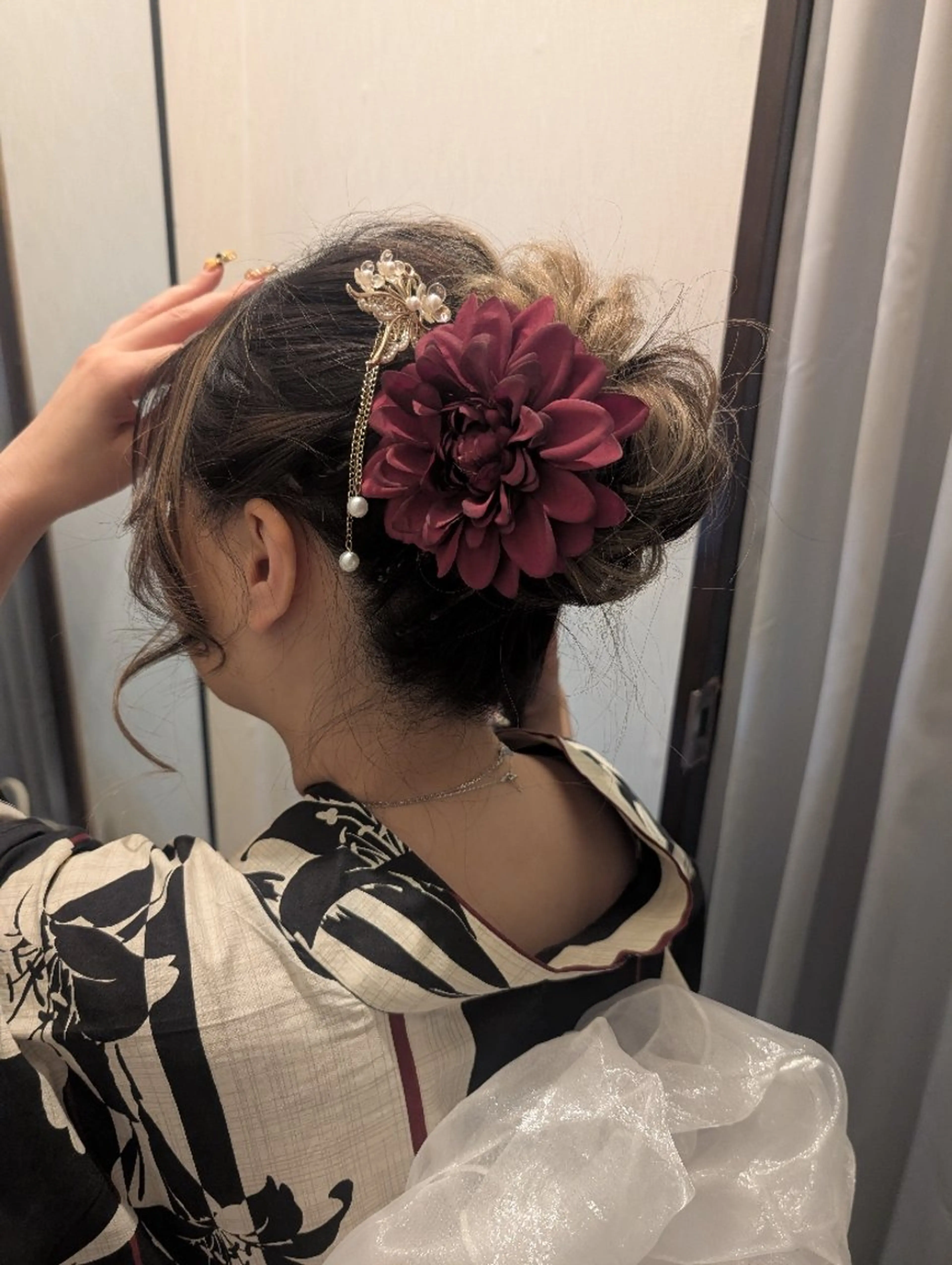 10月4日(土)二子玉川花火大会！ヘアセットアップスタイル✨ヘアメ🎀 浴衣／ライブ／デート◎の写真