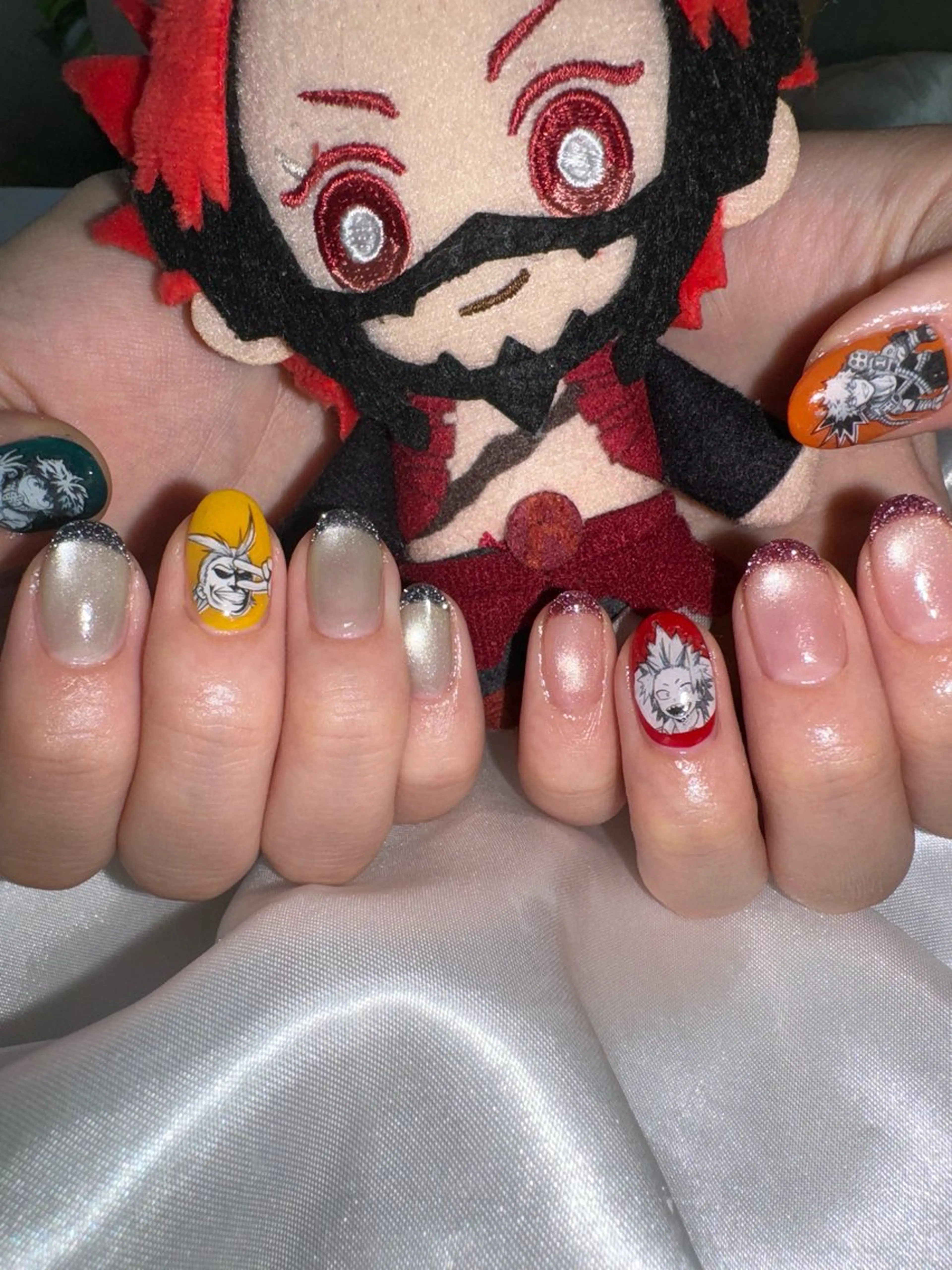 ネイル フラッシュネイル ジェルネイル 持ち込み パラジェル 夏ネイル ハンドネイル flowers nailのネイルデザイン