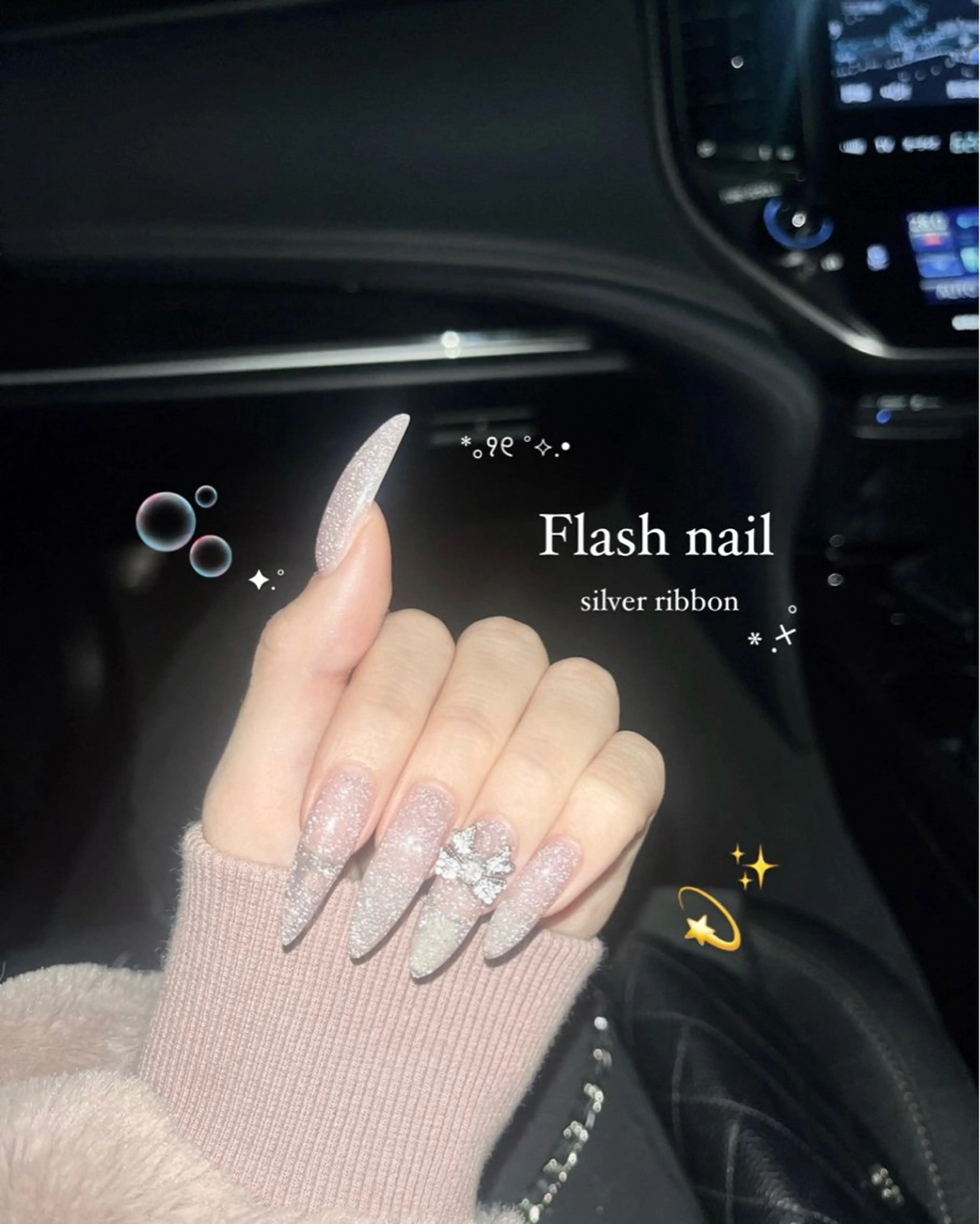 ネイル ロングネイル ハンドネイル n / ワンホン ニュアンスのネイルデザイン