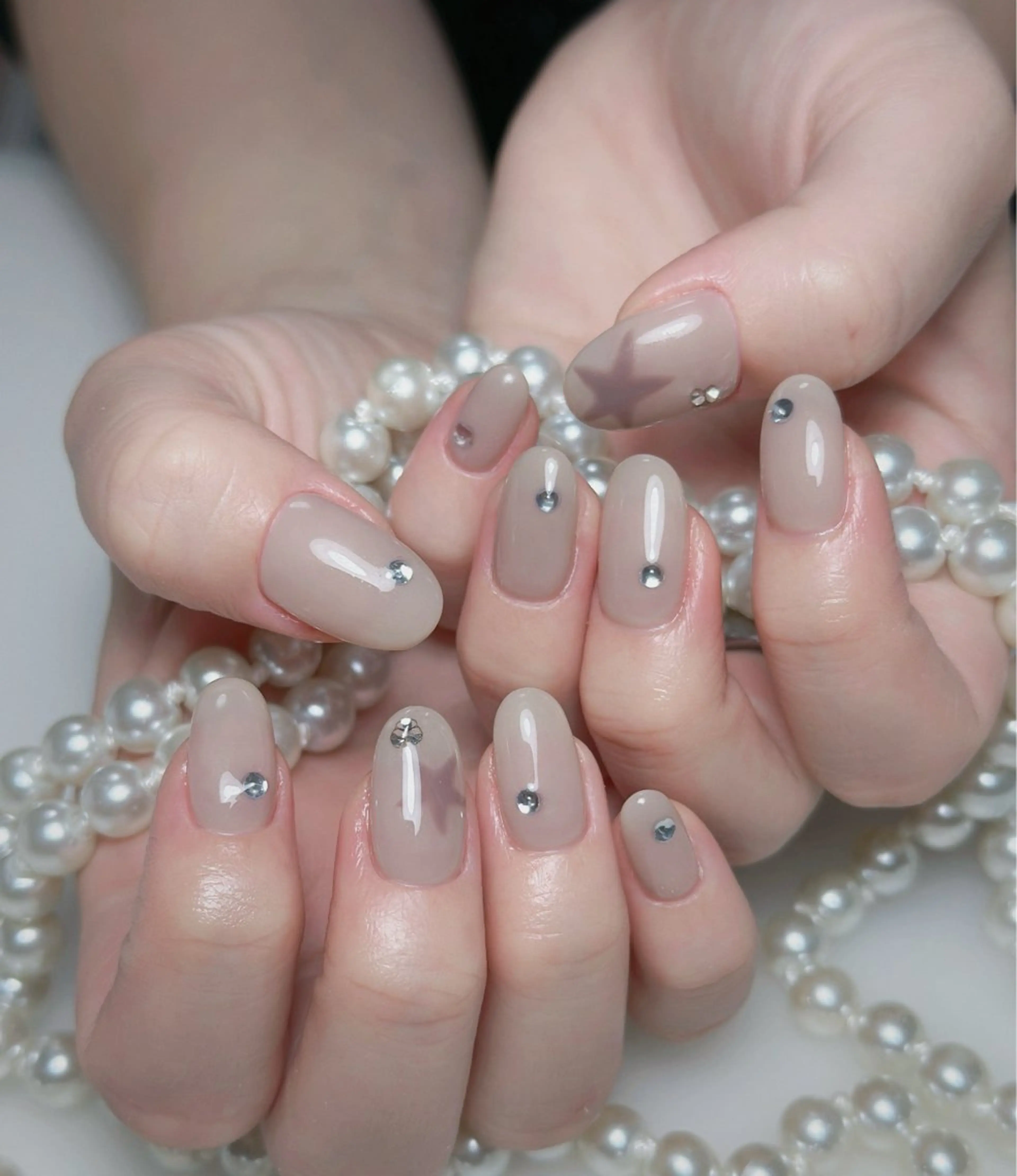 ネイル オーロラネイル 長さ出し フットネイル 韓国ネイル ラメ(グリッター) ハンドネイル 👍thumbs up nail👍のネイルデザイン