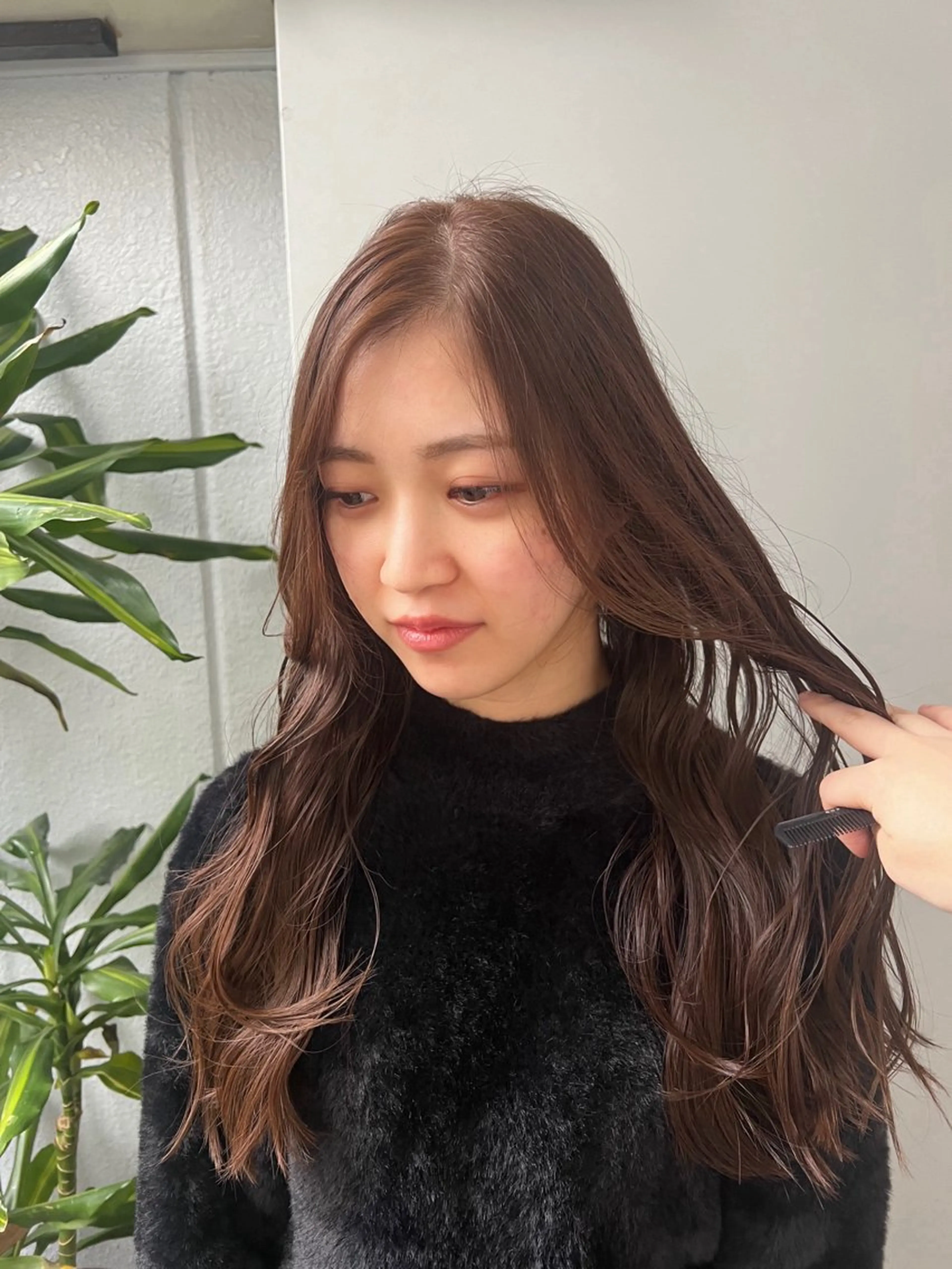 ロング カット ヘアカラー トリートメント 🌈いけだ あみ🌷のヘアスタイル