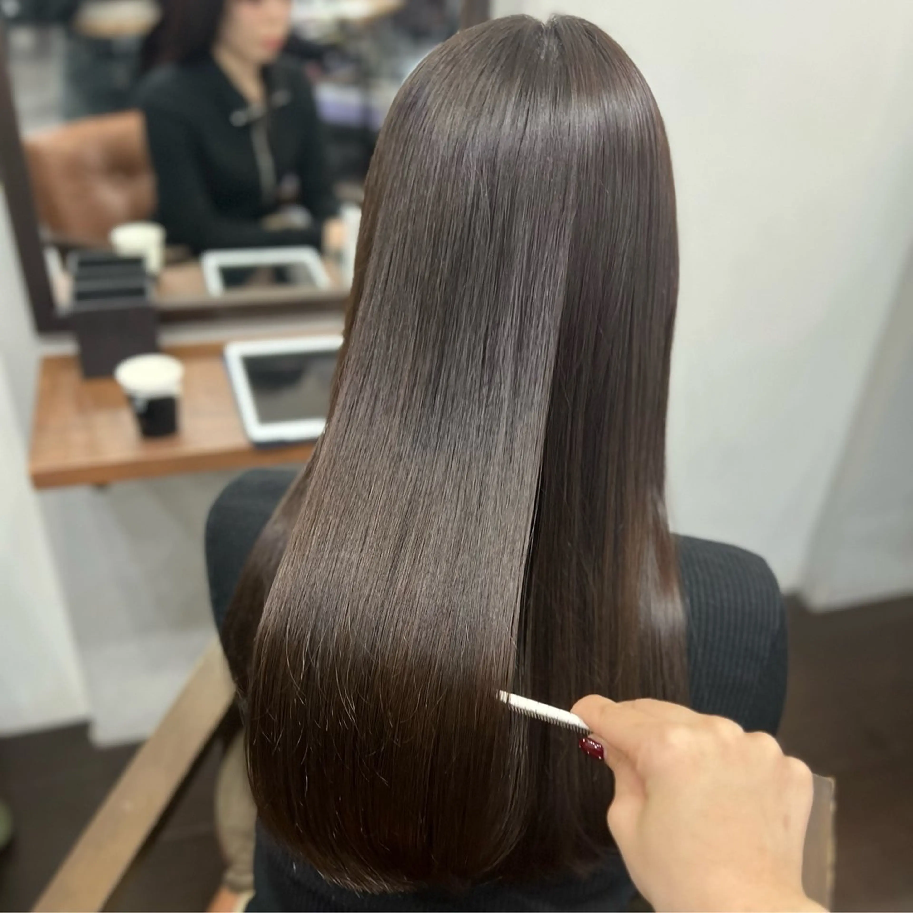 ロング カラー 髪質改善 🌼名駅/透明感 髪質改善/はるな🌼のヘアスタイル