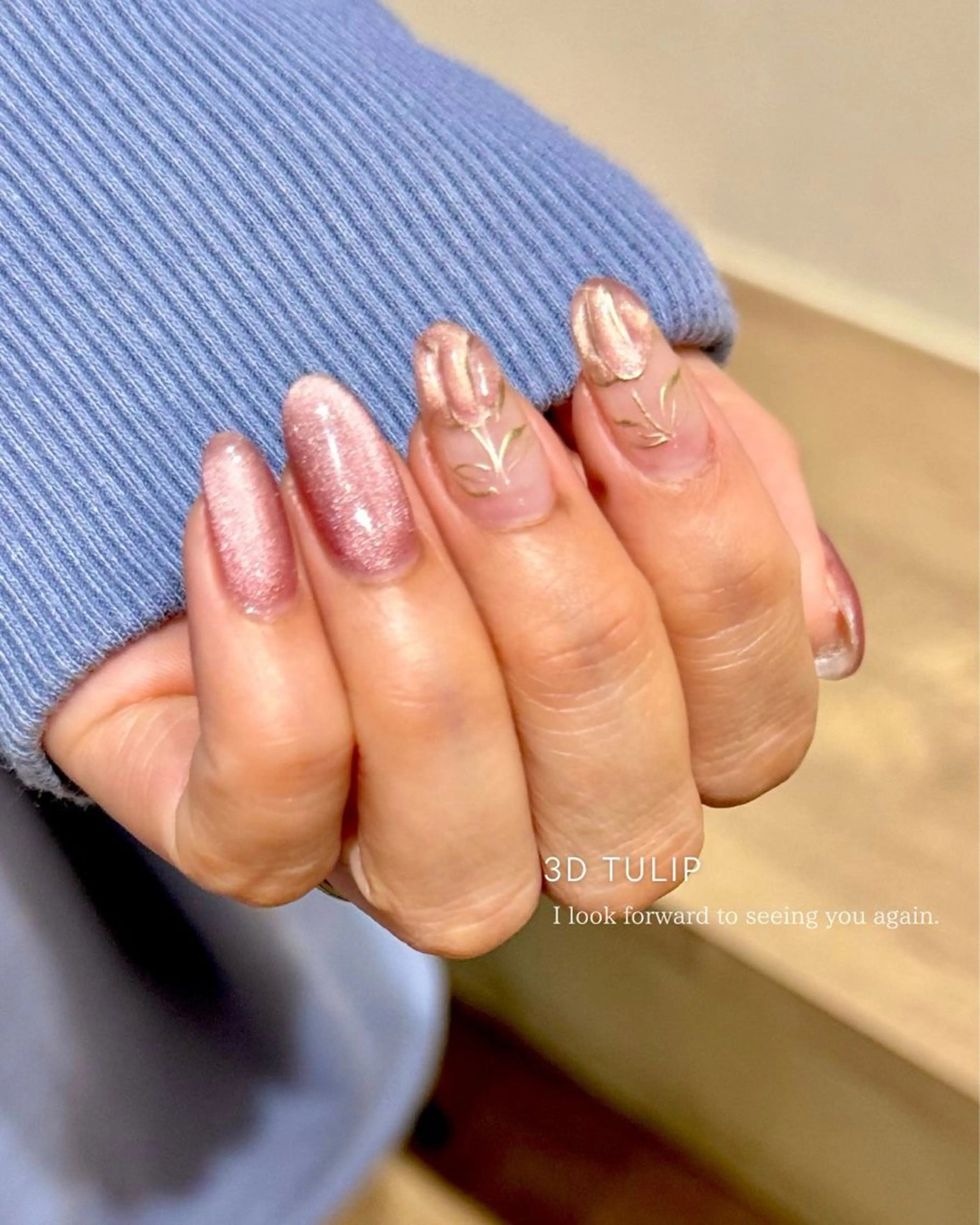 ネイル ジェルネイル マグネットネイル パラジェル ぷっくりネイル 春ネイル Seemly 千田町店所属・フラワーパラジェル 🌸シームリーエミのネイルデザイン