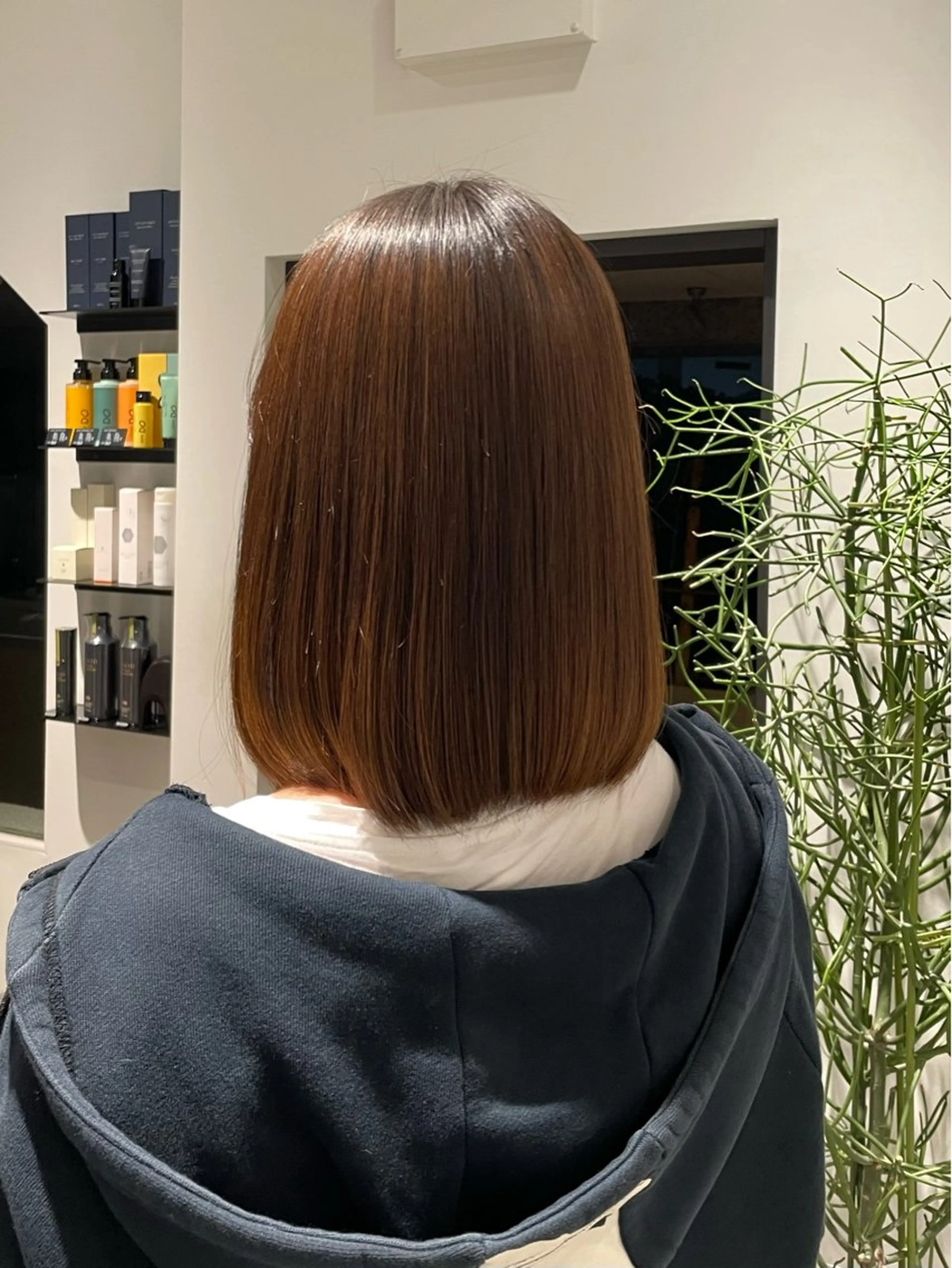【ミディアム限定💠】 🎟️ワンカラー+4step treatment+毛髪プロテイン(肩から鎖骨までの長さ)の写真
