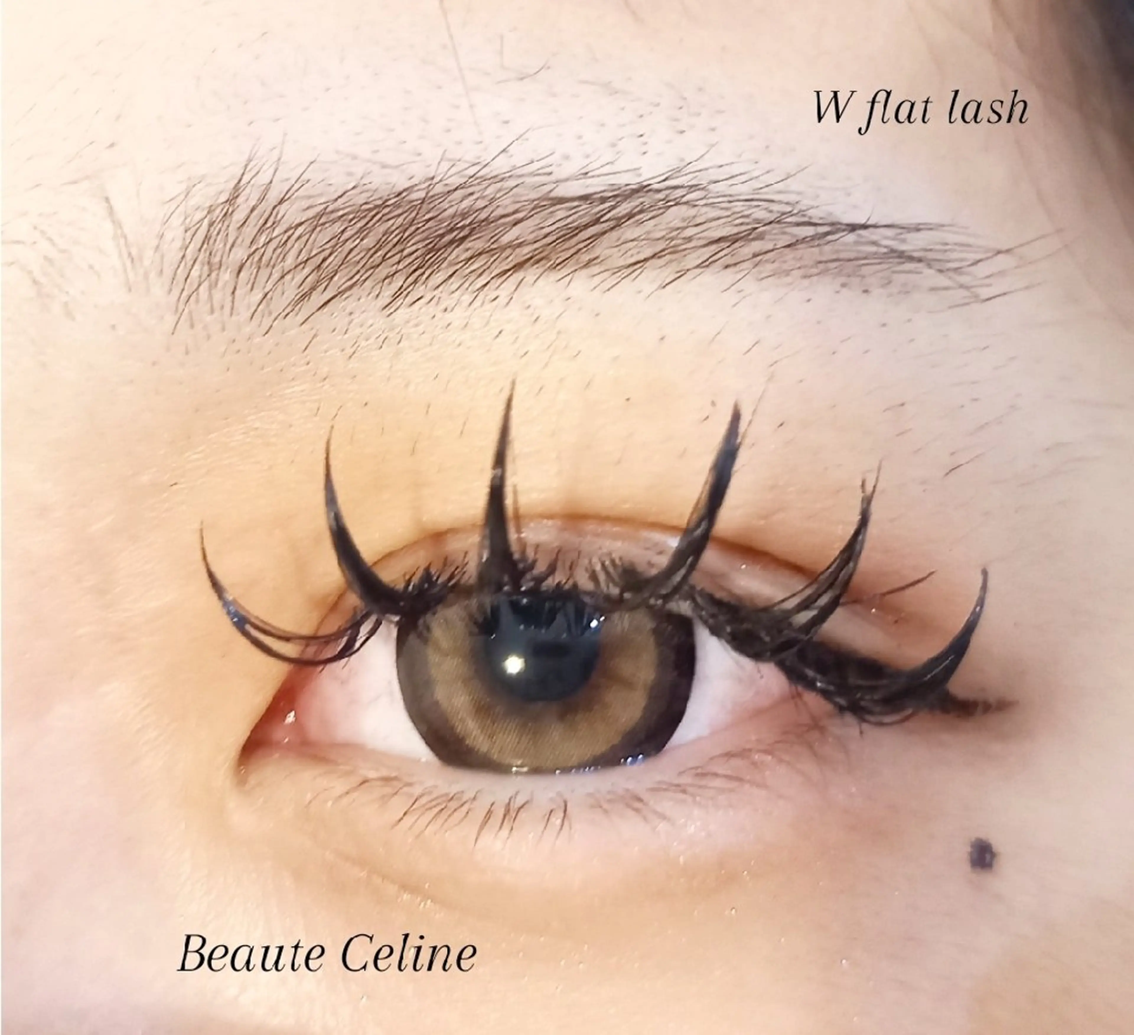 マツエク・マツパ フラットラッシュ マツエク beaute.celine所属・束感🌛beaute  celineのマツエク・マツパデザイン