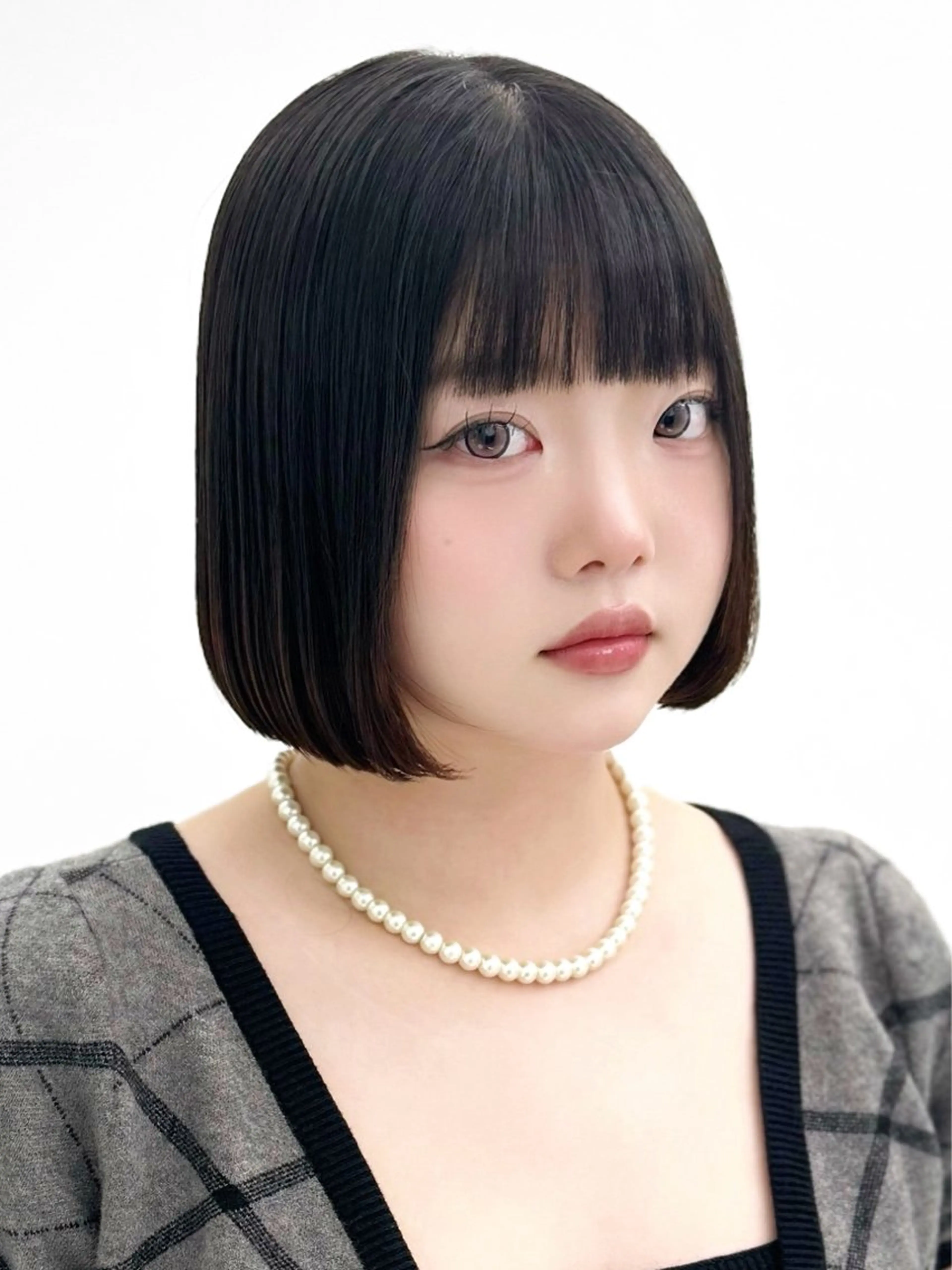 ショート カラー ヘアアレンジ カット 縮毛矯正 トリートメント ヘッドスパ ヘアセット 盛れる韓国ボブ🤍 縮毛矯正🤍ひかりのヘアスタイル