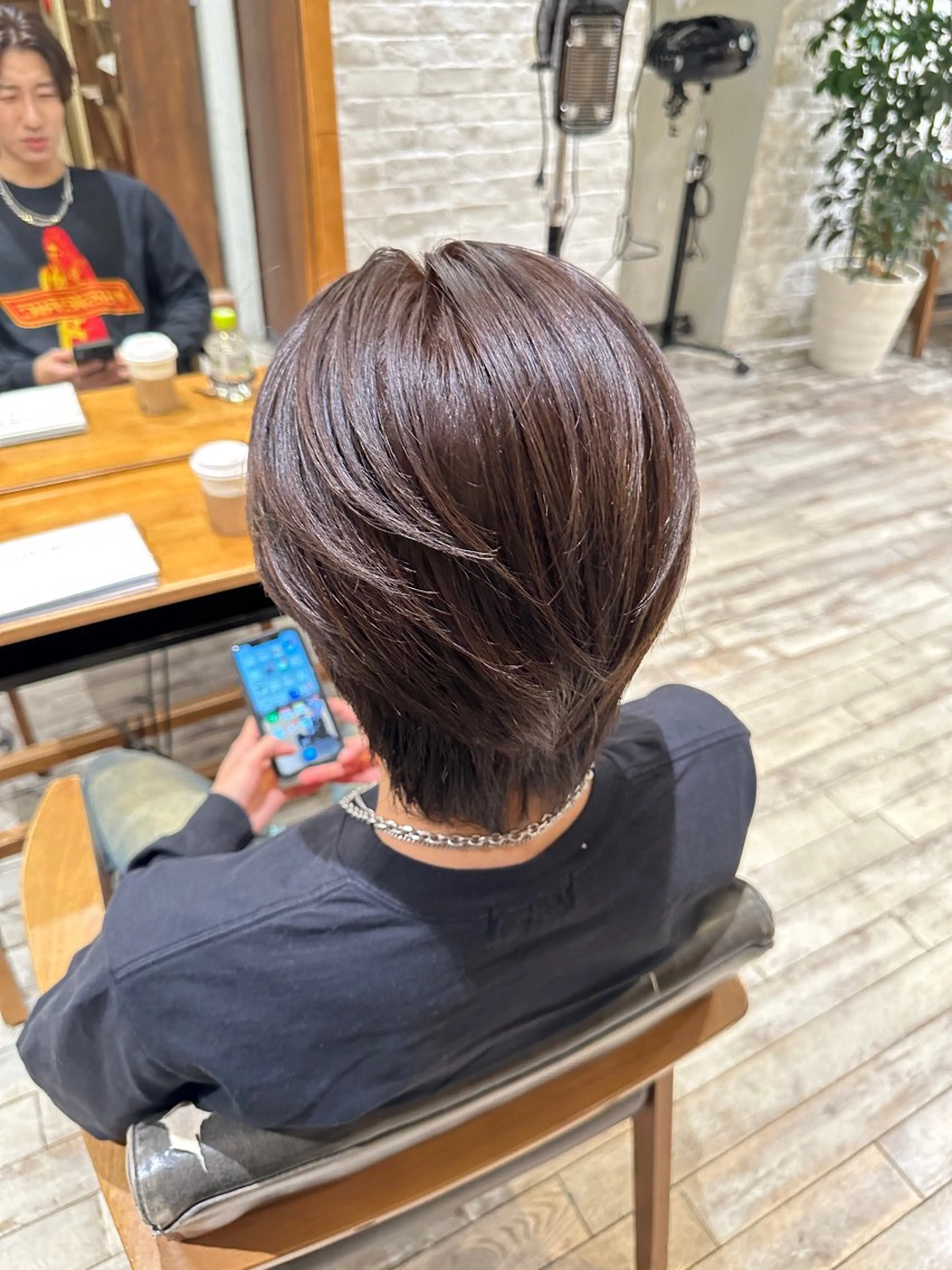 ショート カラー メンズ Aura所属・丸山 心 / 艶カラーのヘアスタイル
