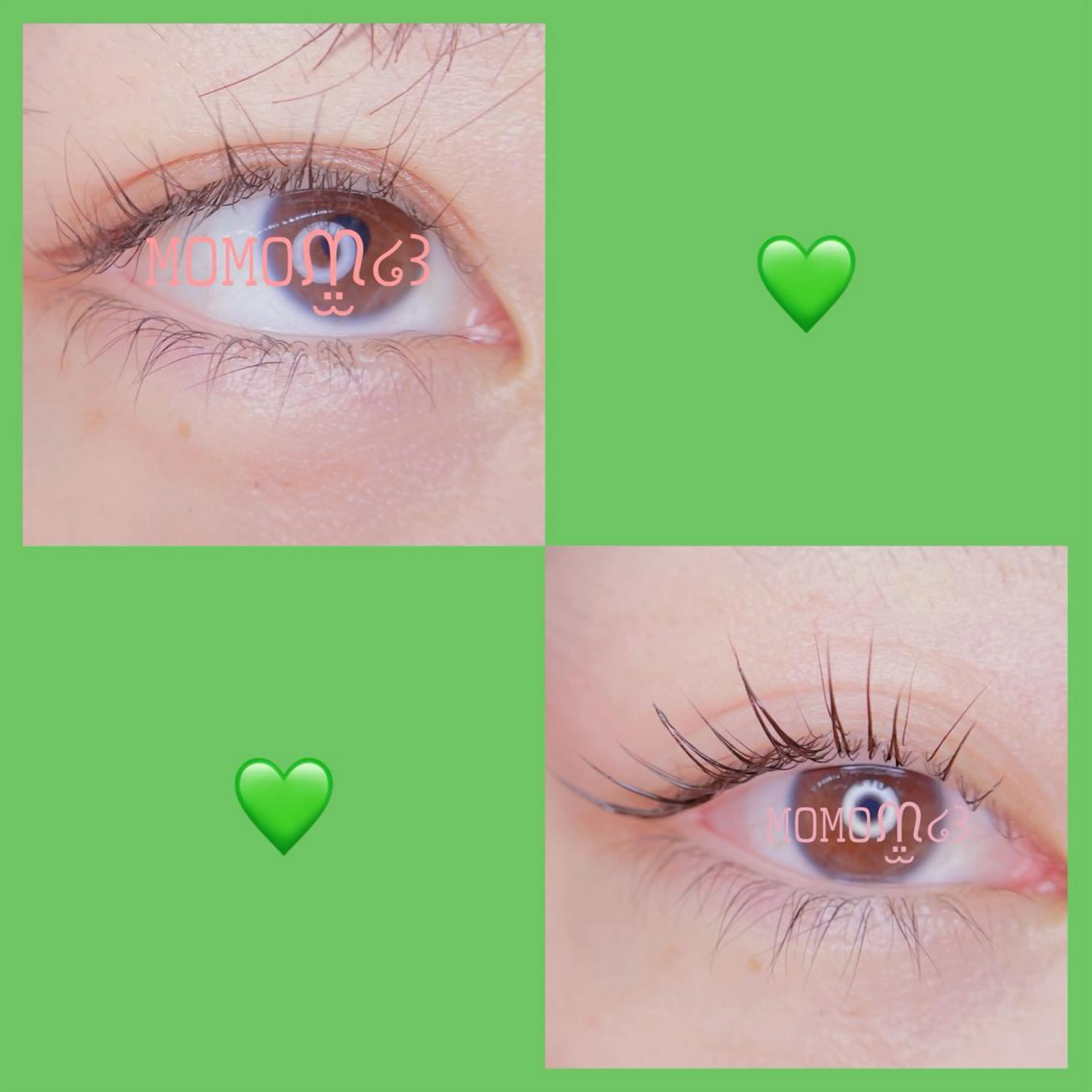 マツエク・マツパ フラットラッシュ ナチュラル パリジェンヌラッシュリフト 下まつげエクステ 一重×まつ毛パーマ Maia salon モモ🍑のマツエク・マツパデザイン