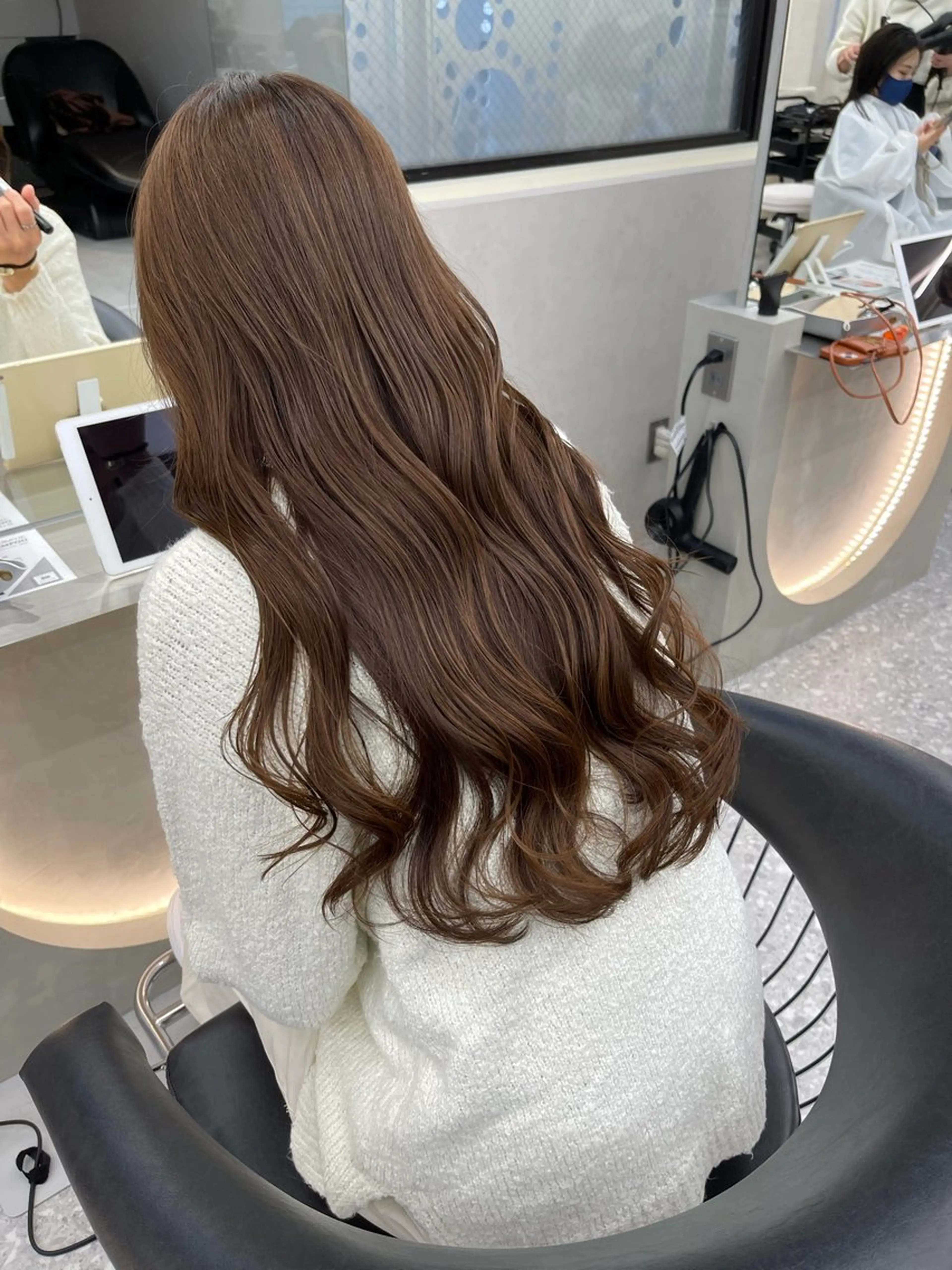 ロング レイヤーカット カット ヘアカラー トリートメント 顔周り🇰🇷ロンド レイヤー✨カジワラのヘアスタイル