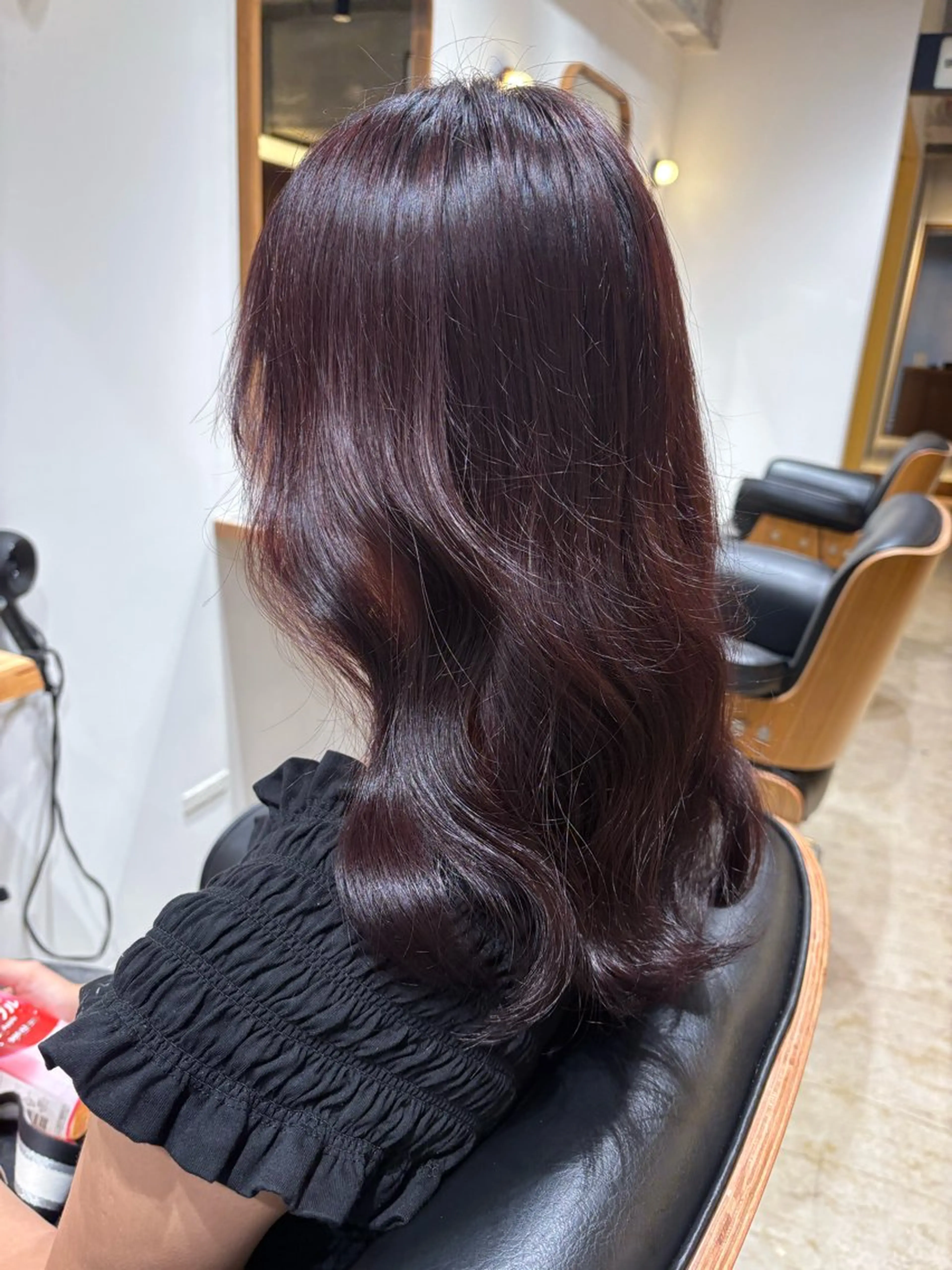 セミロング カラー ブラウンカラー ラベンダーカラー ラベンダーブラウン ヘアカラー 名駅/カラーモデル/ masaki⠀のヘアスタイル