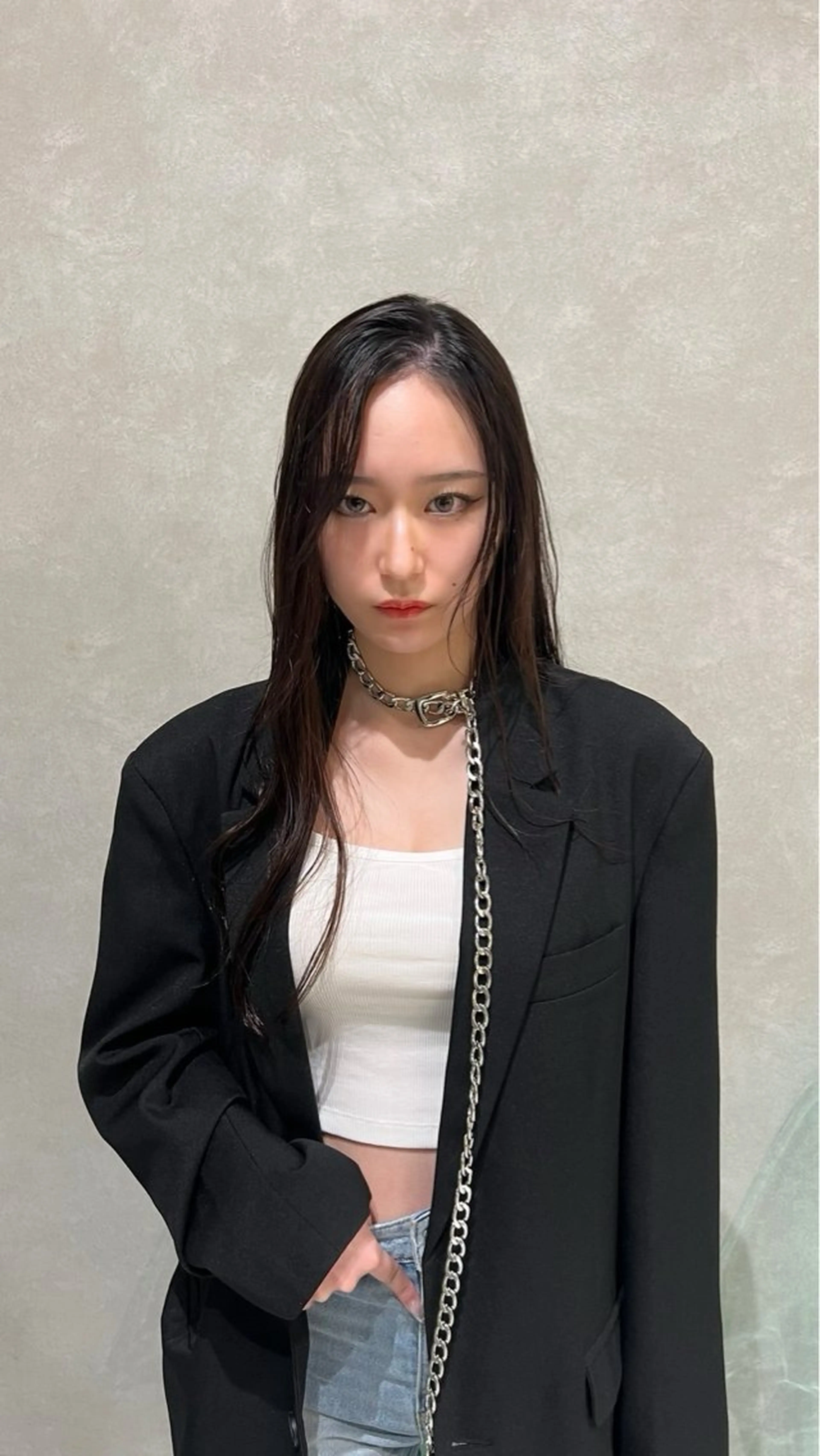 ロング 韓国風カラー 韓国風ヘア ヘアカラー トリートメント ヘアセット 韓国風艶カラー 🇰🇷🩶/REIのヘアスタイル