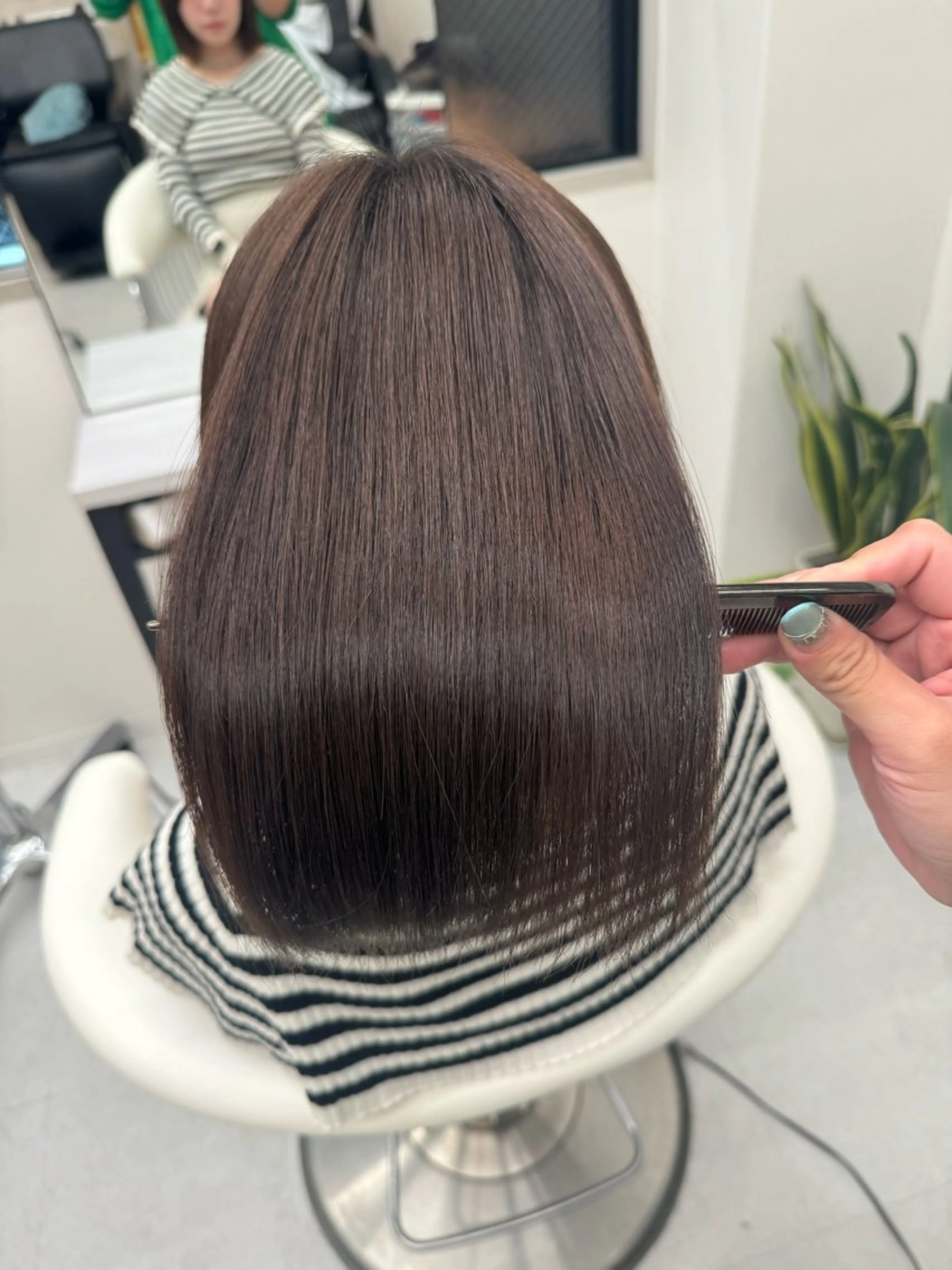 ショート 縮毛矯正 cue所属・mayu/カラー /縮毛矯正/ブリーチのヘアスタイル