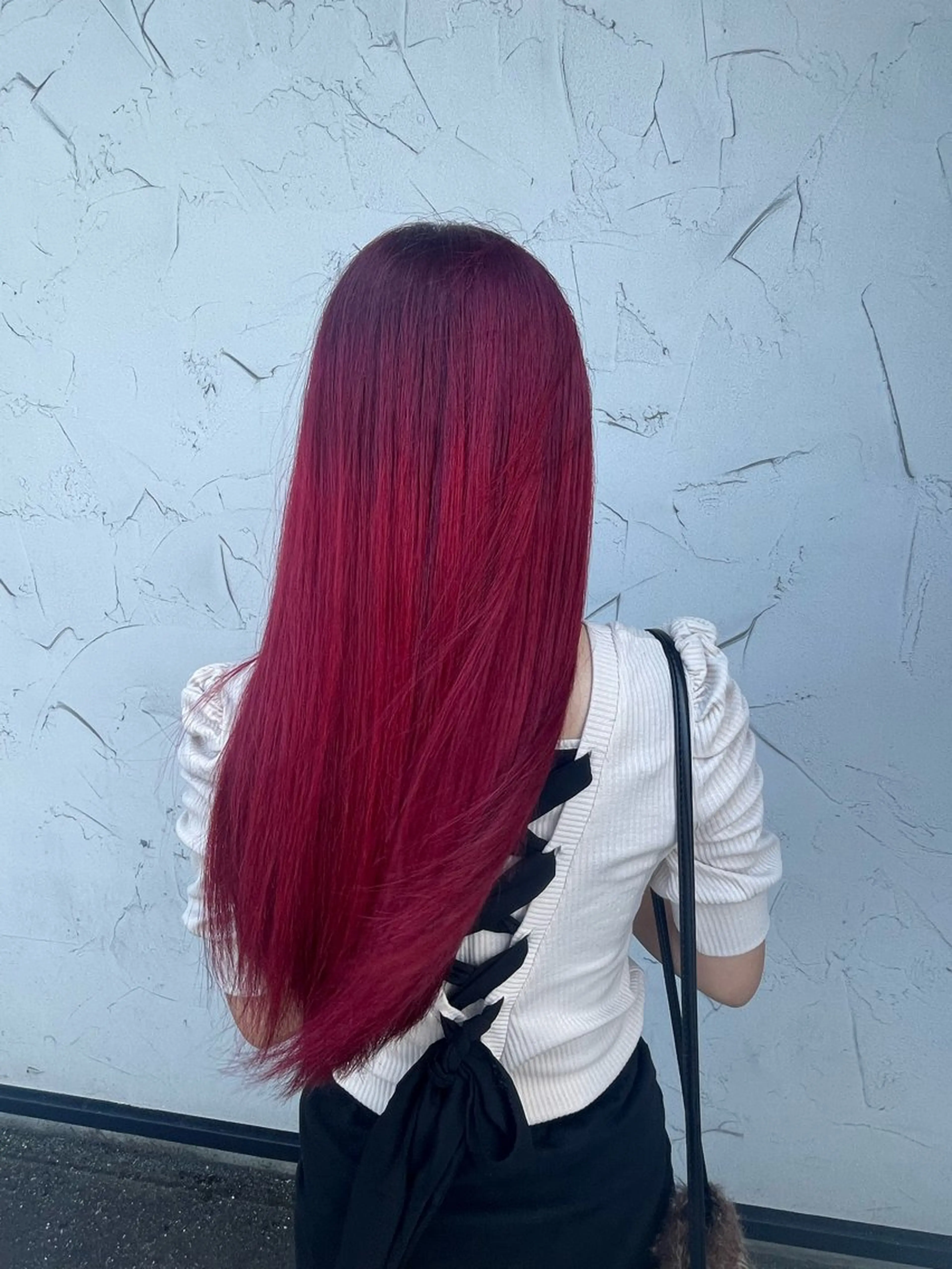 ロング ヘアカラー トリートメント 高見澤 優のヘアスタイル