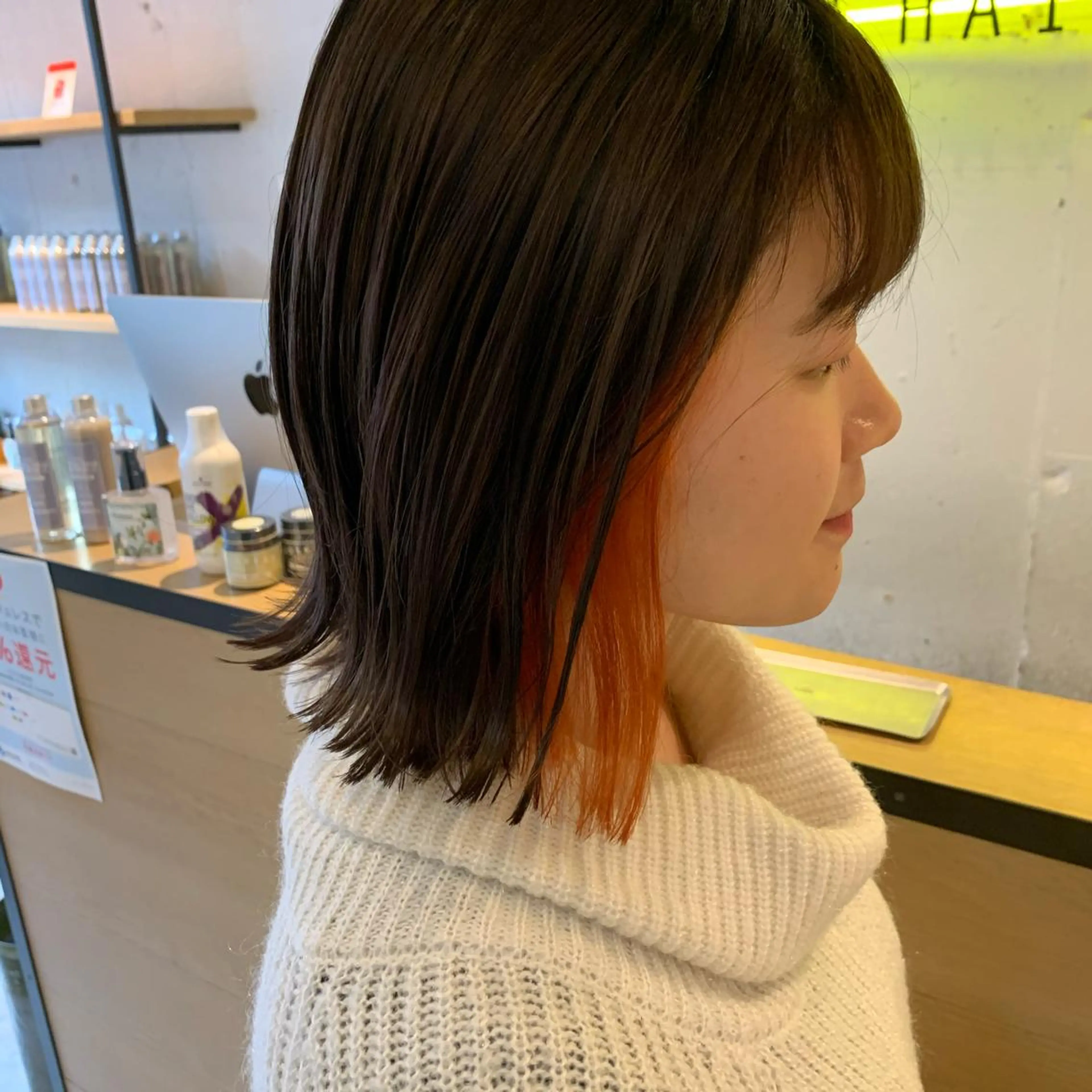 ミディアム カラー ヘアカラー 🎈馬場佑馬/ スパイラルパーマ🎈のヘアスタイル