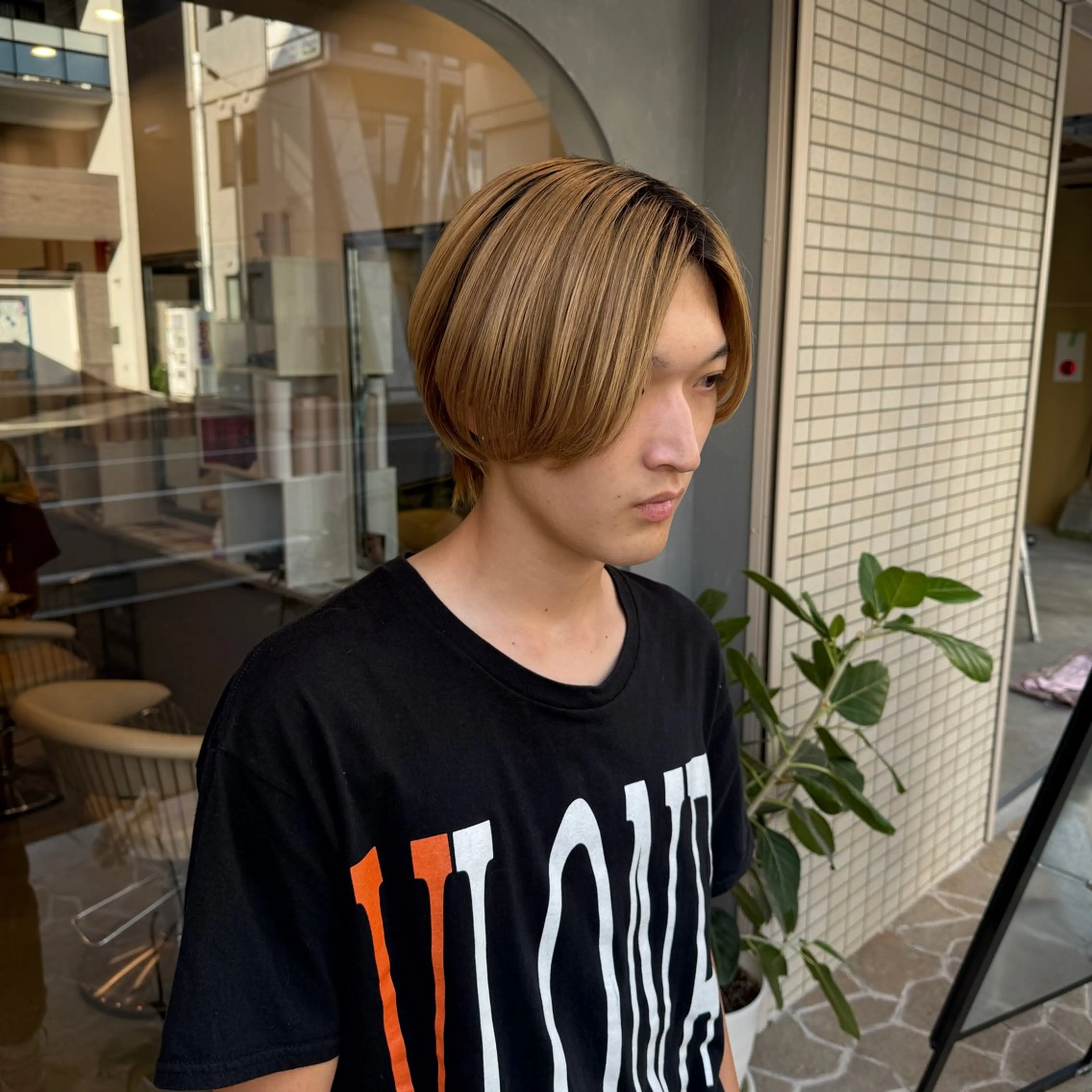 ショート カラー メンズ メンズブリーチ メンズハイトーン ブリーチ ケアブリーチ ハイトーンカラー ヘアカラー dogstar加藤翔 太登戸/向ヶ丘遊園のヘアスタイル