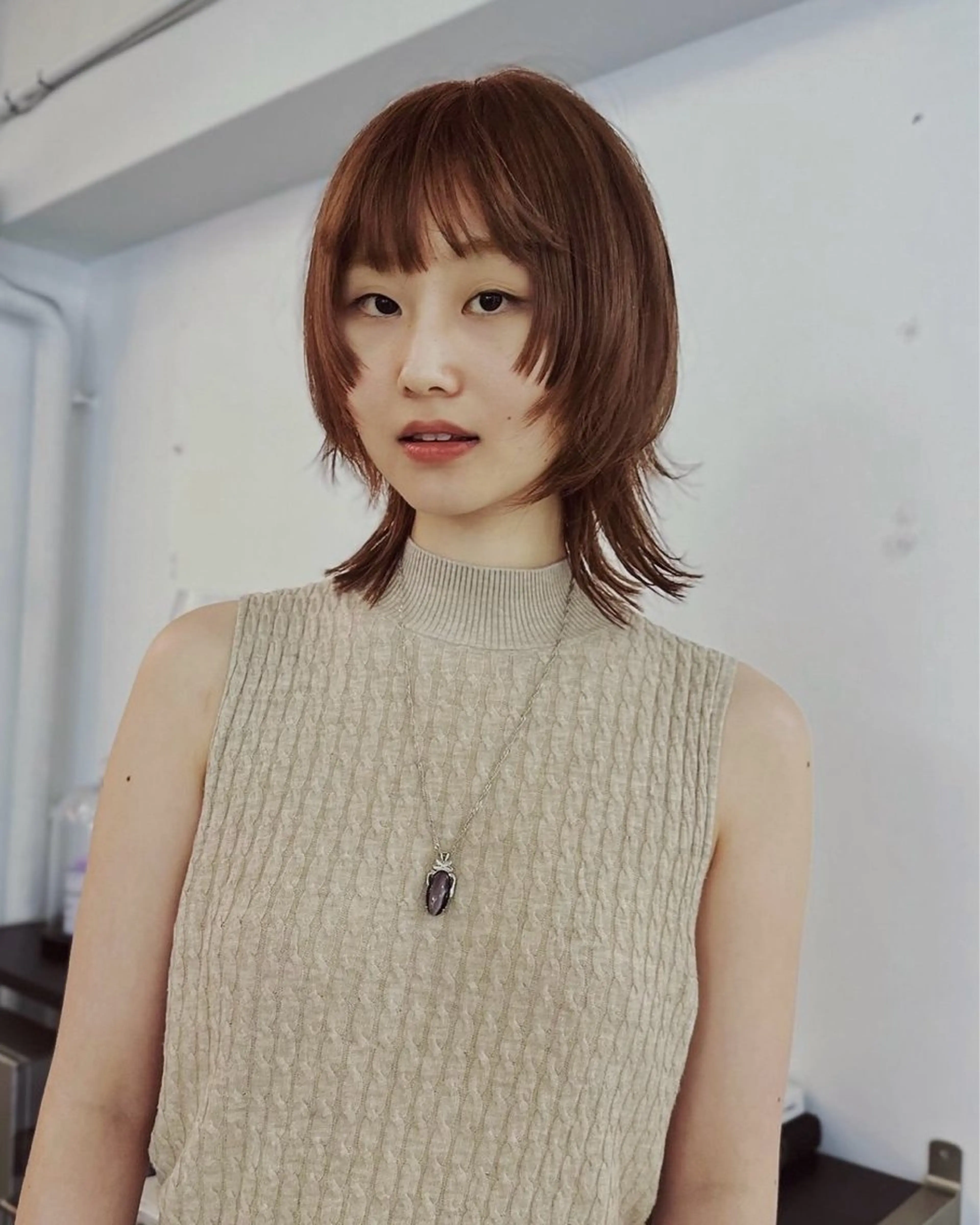ミディアム 丹所属・チヒロ/ショートヘア /パーマのヘアスタイル