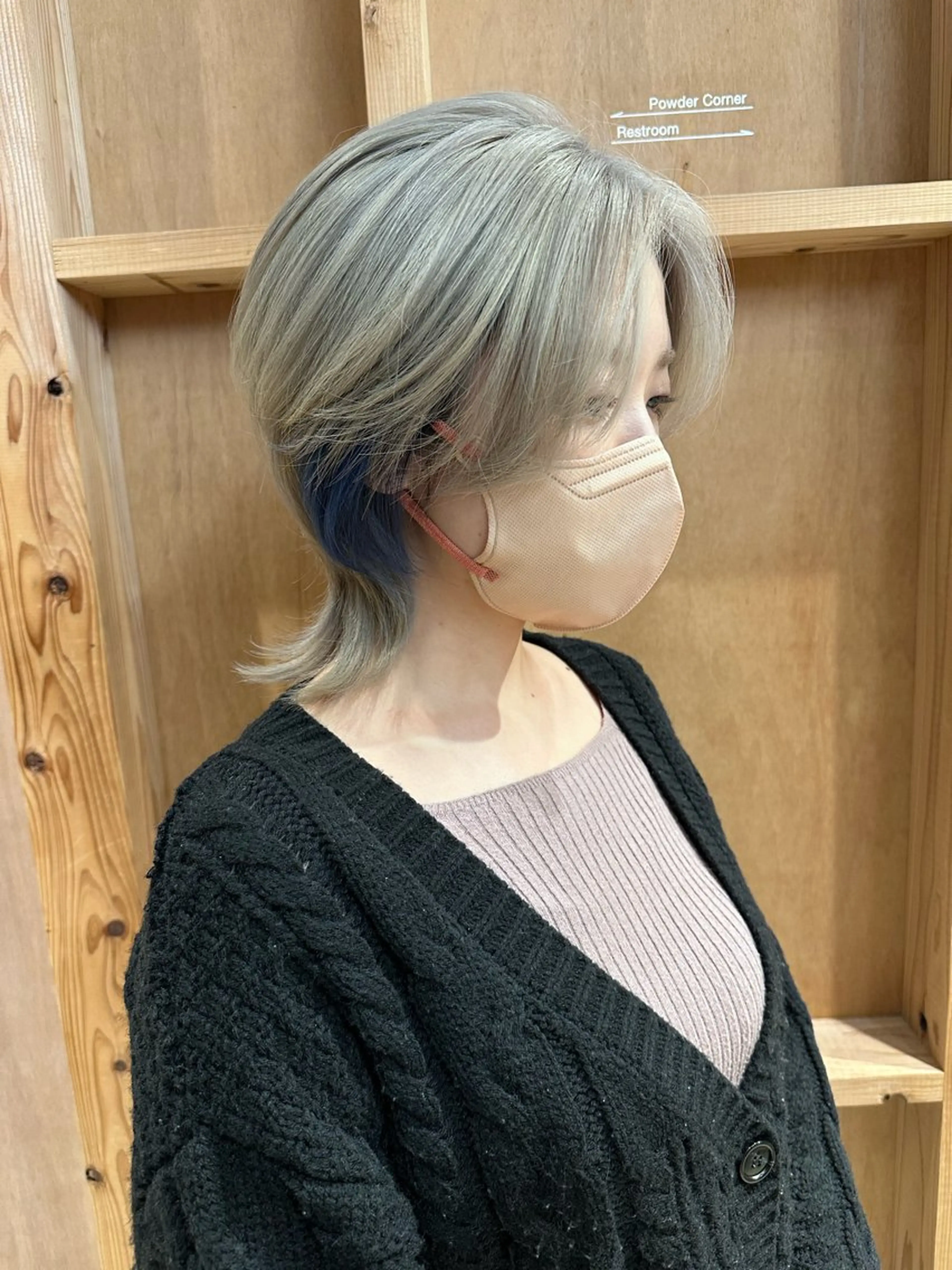 ミディアム カット ヘアカラー トリートメント 韓国ヘア/ワンホン ちひろのヘアスタイル