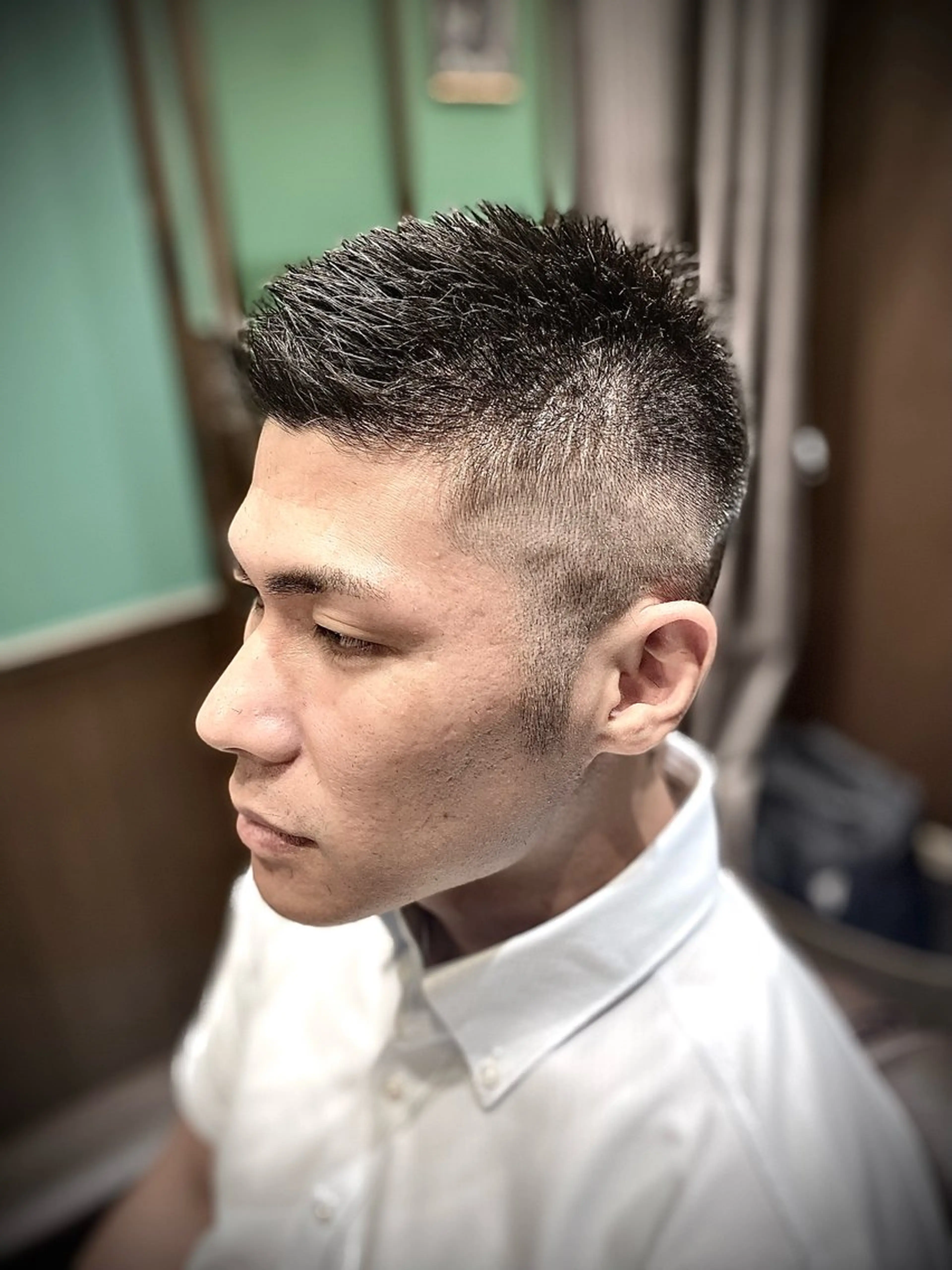 カット＋ドライ＋セット (カット後のシャンプーはございません。整髪料を付けてお越しの方は流しますのでご安心ください。)の写真