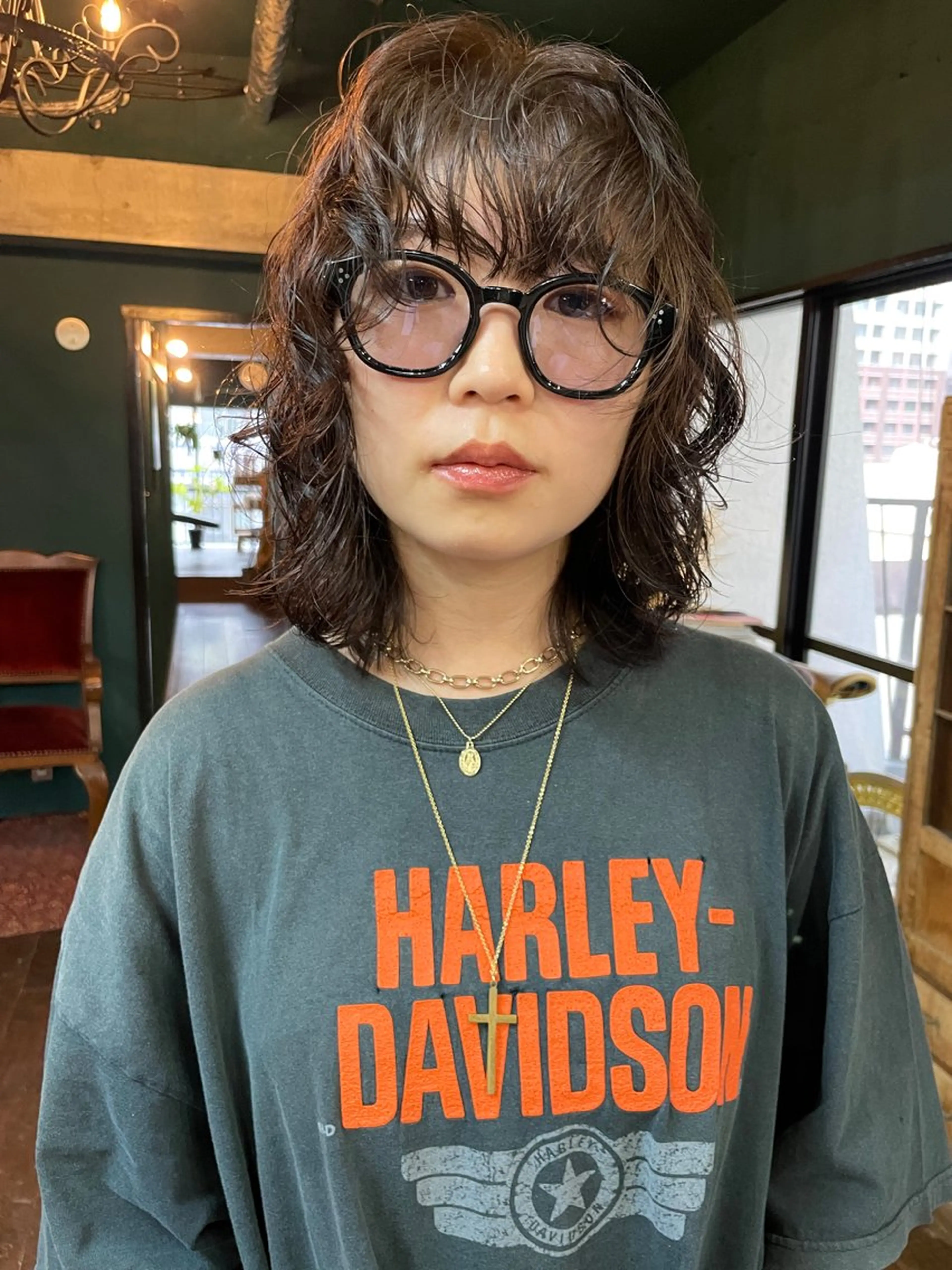 ミディアム カット パーマ トリートメント vivre libre所属・vivre libreのヘアスタイル