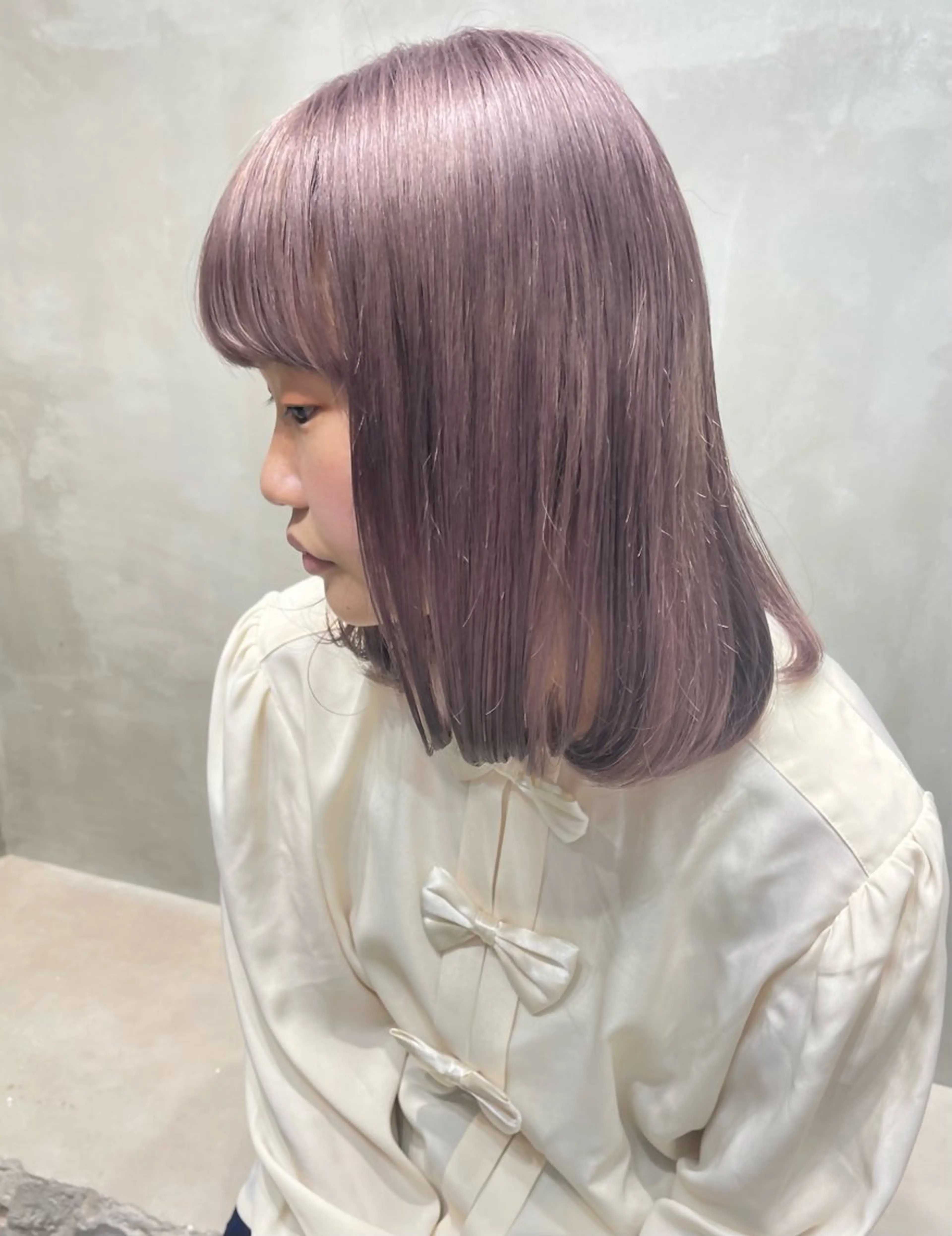 カラー ベージュカラー ラベンダーカラー the path sora♡のヘアスタイル