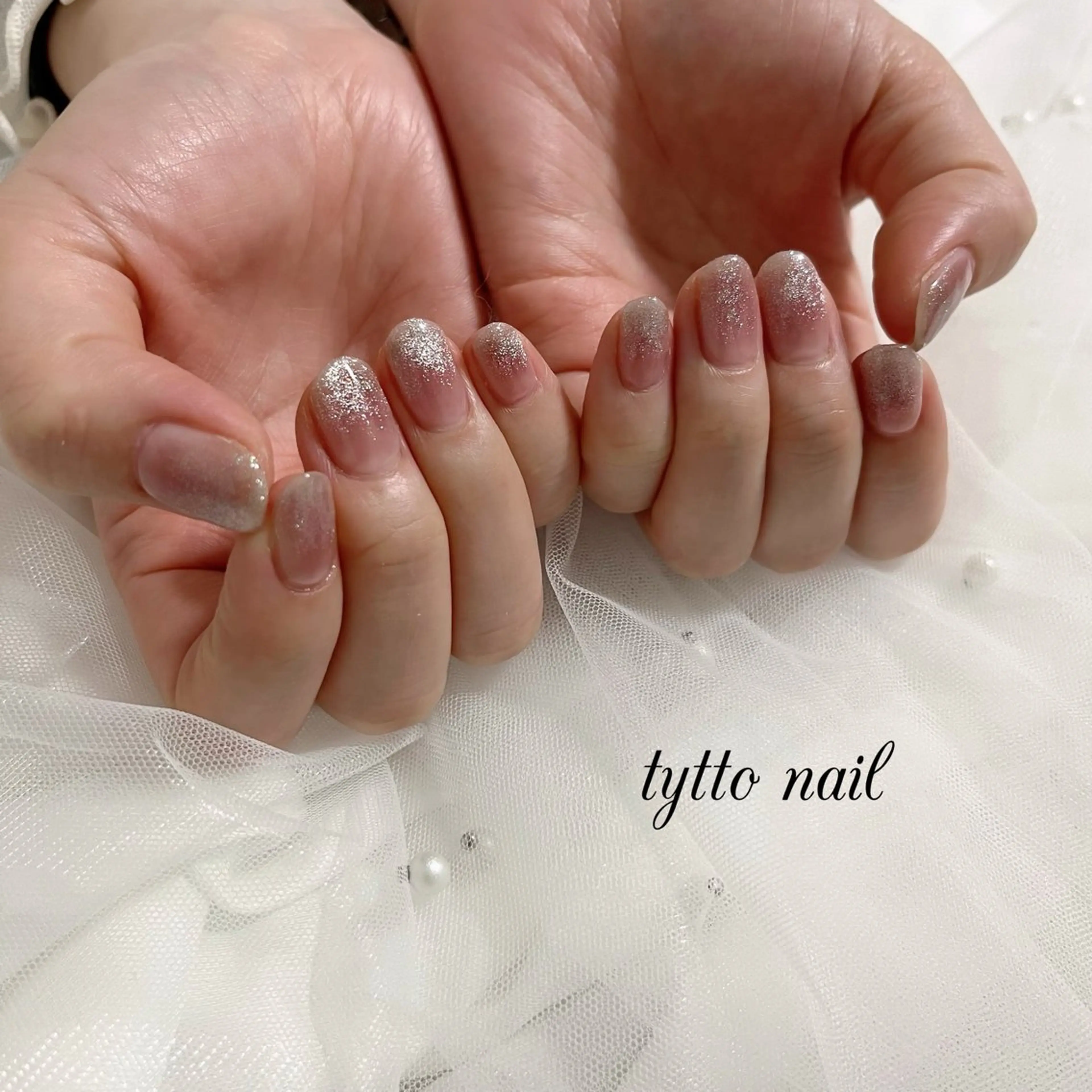 ネイル チークネイル グラデーション マグネットネイル オフィスネイル tytto nail ❤︎‪‪eri‪‪のネイルデザイン