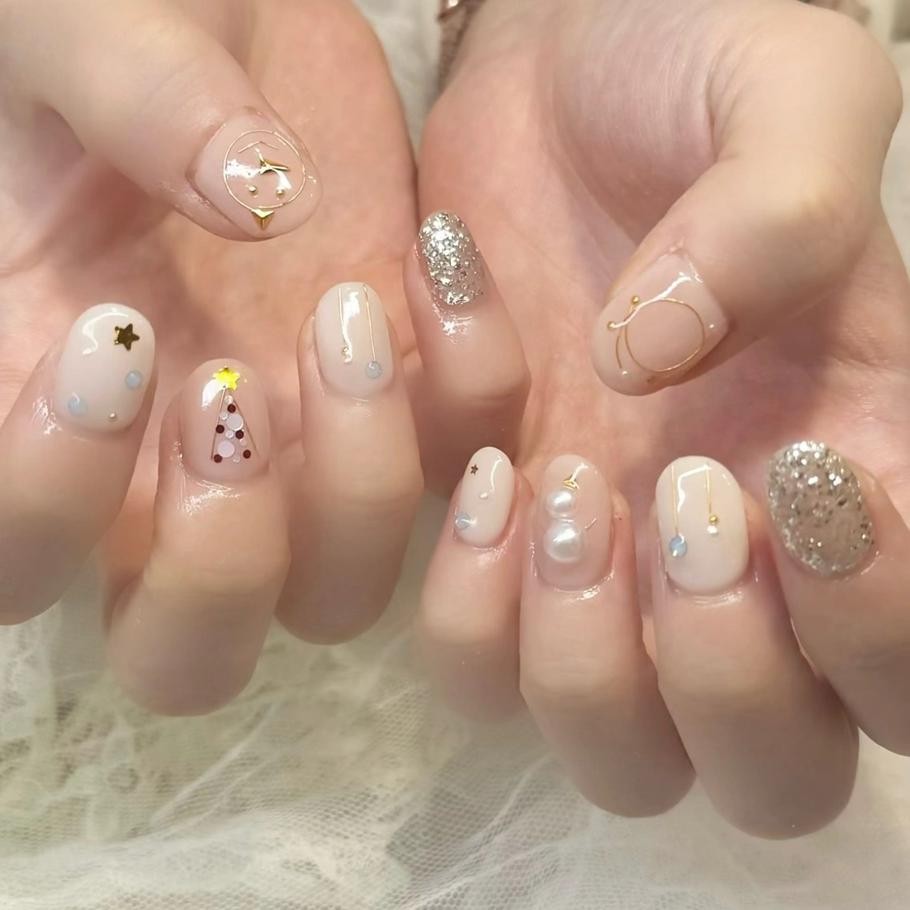 ネイル ハンドネイル 新井 ひなののネイルデザイン