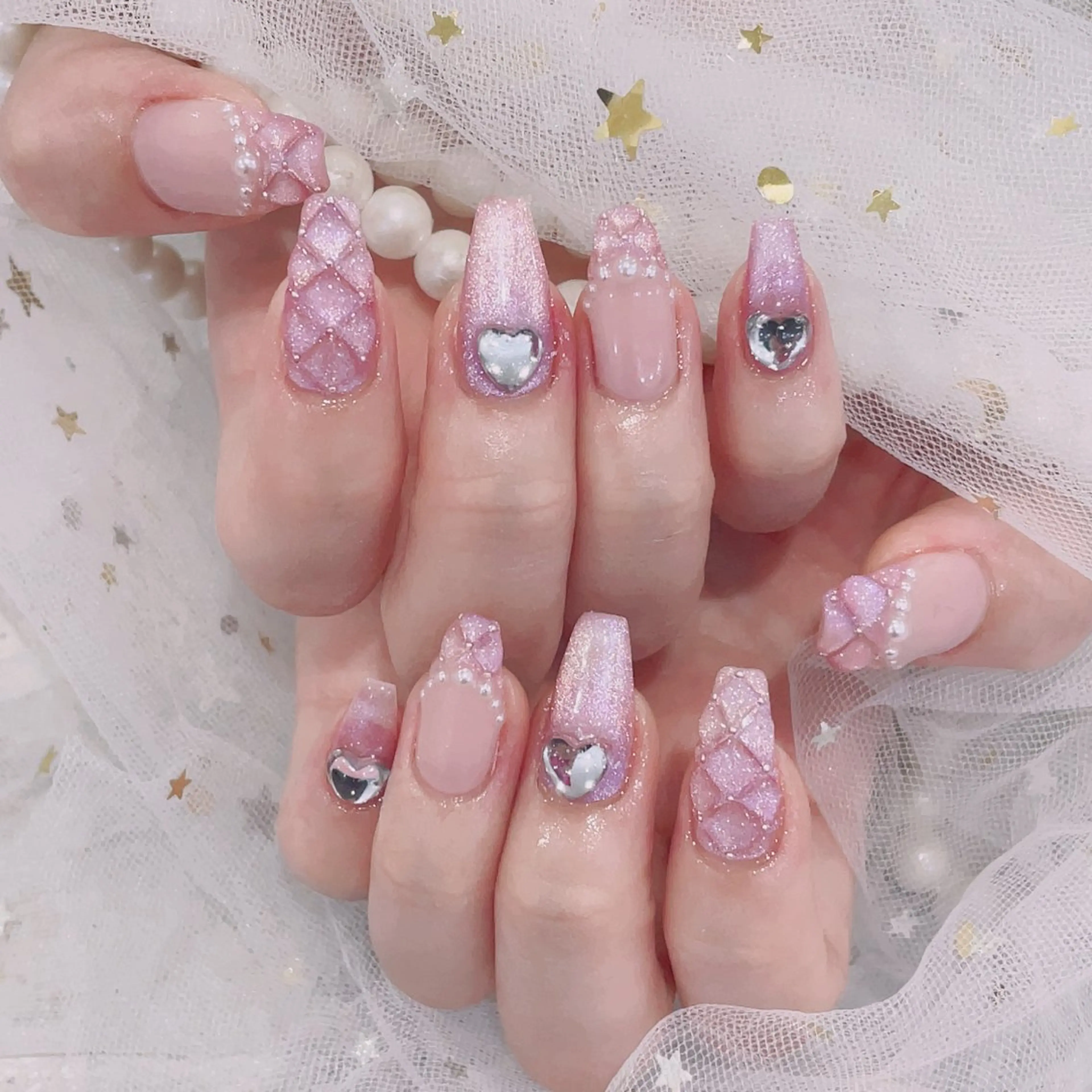 セミロング ハンドネイル cho nailのネイルデザイン