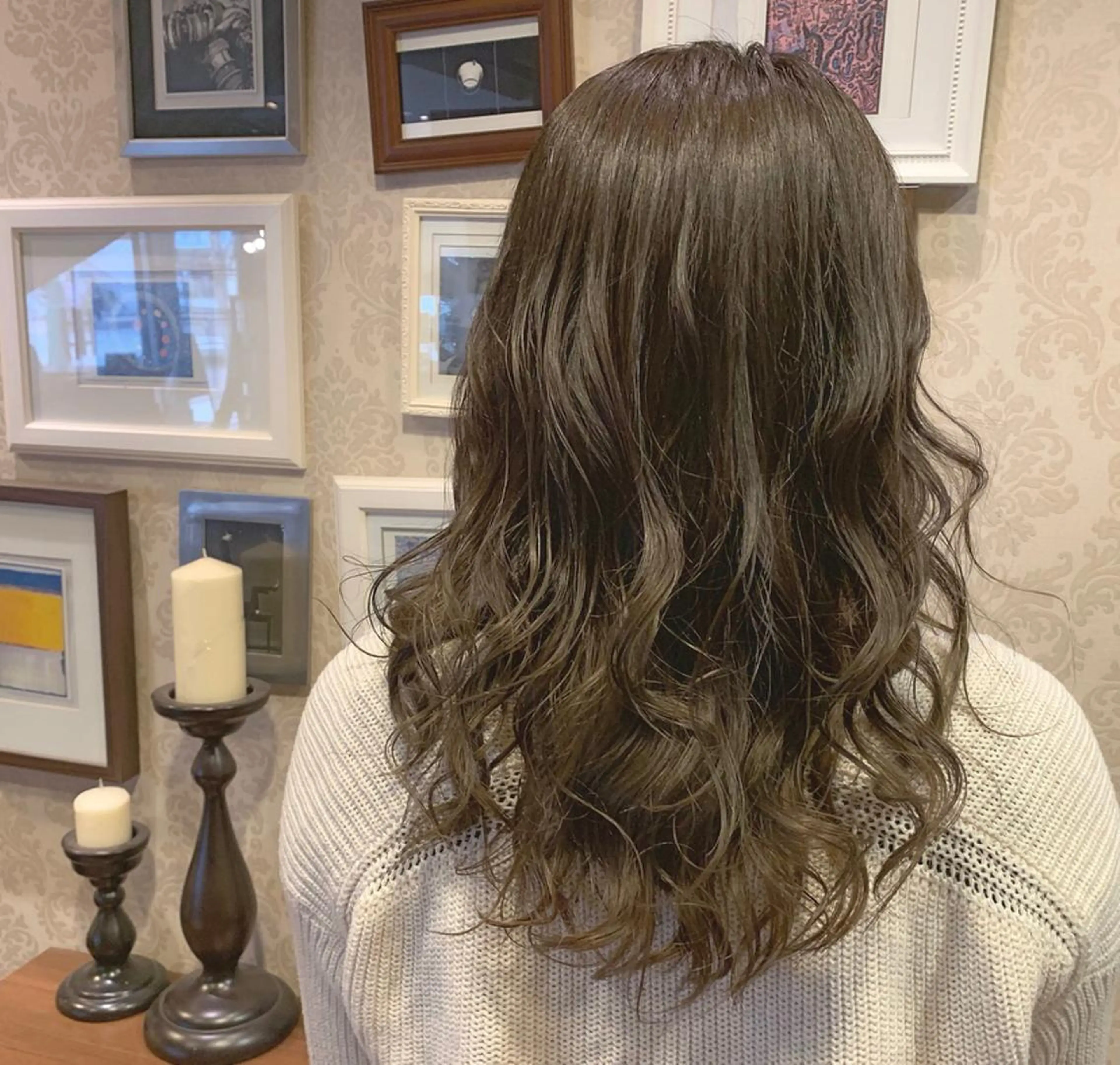 ロング カラー オリーブカラー 🌈🌸あおき みちる🌟💗のヘアスタイル