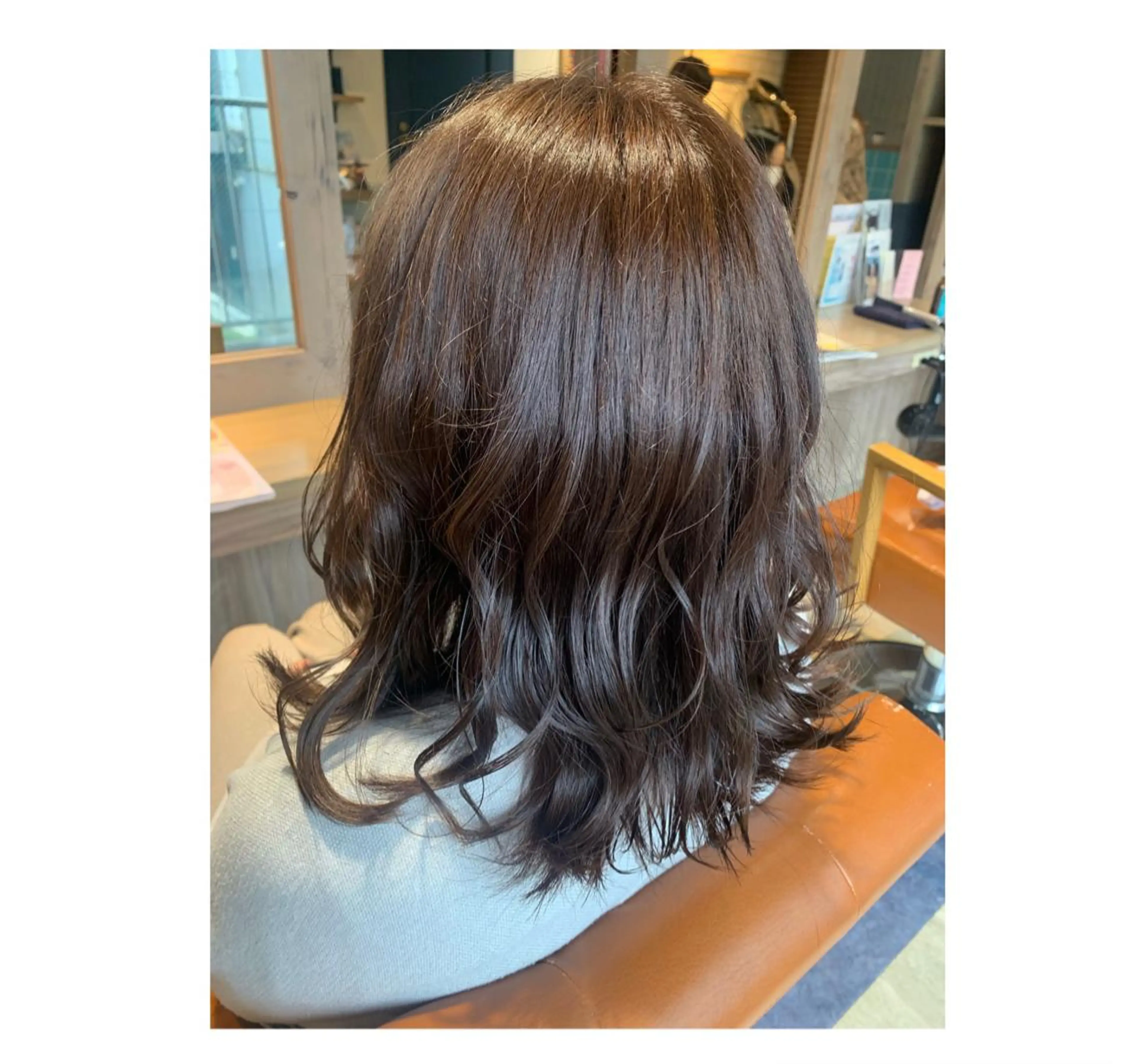 ミディアム カラー ベージュカラー モカベージュ 韓国🇰🇷 ✂︎hair 内田愛のヘアスタイル