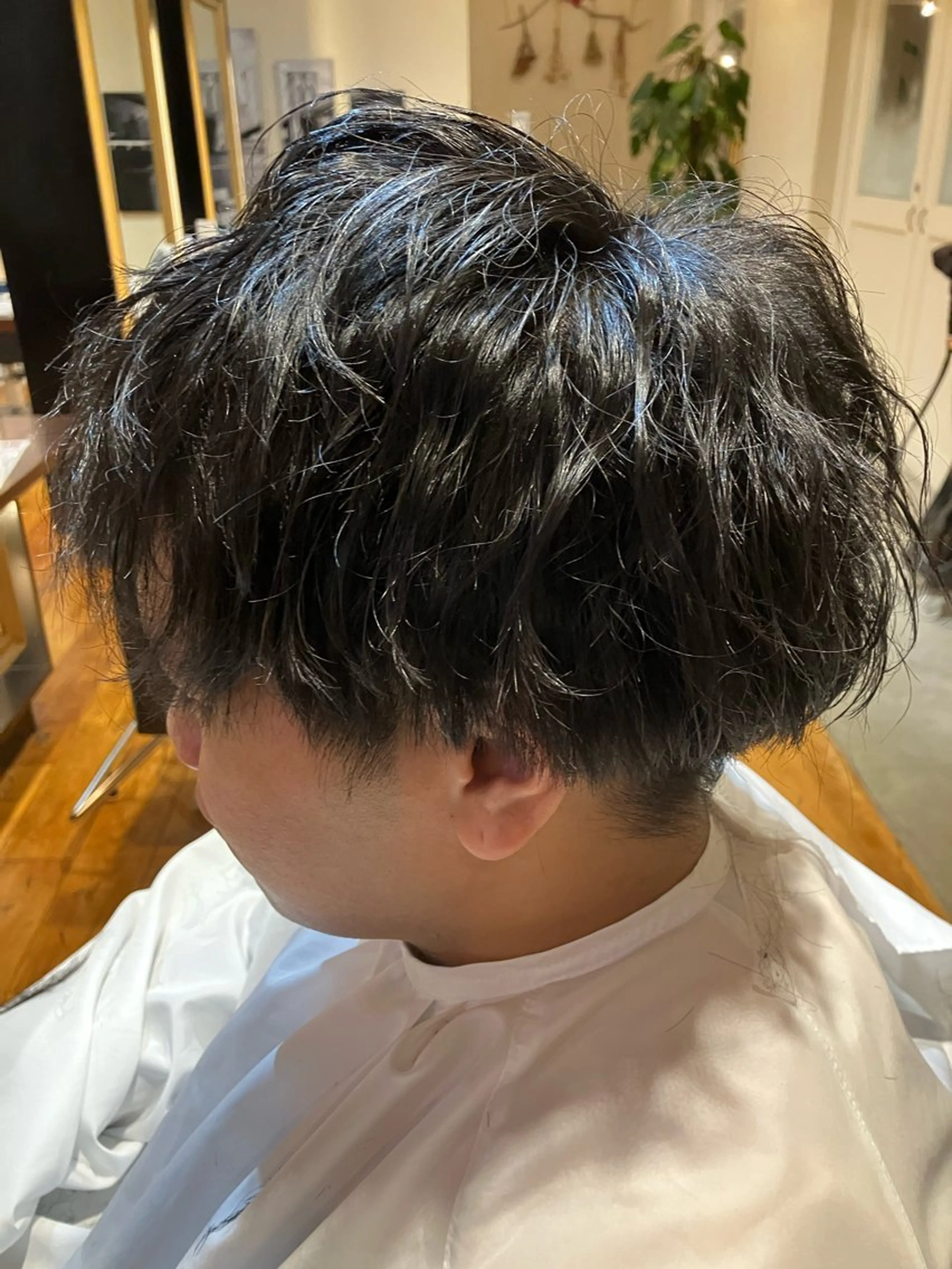 ショート メンズ マッシュ 波巻きパーマ GARDEN  NEWYORK所属・小野 竜聖のヘアスタイル