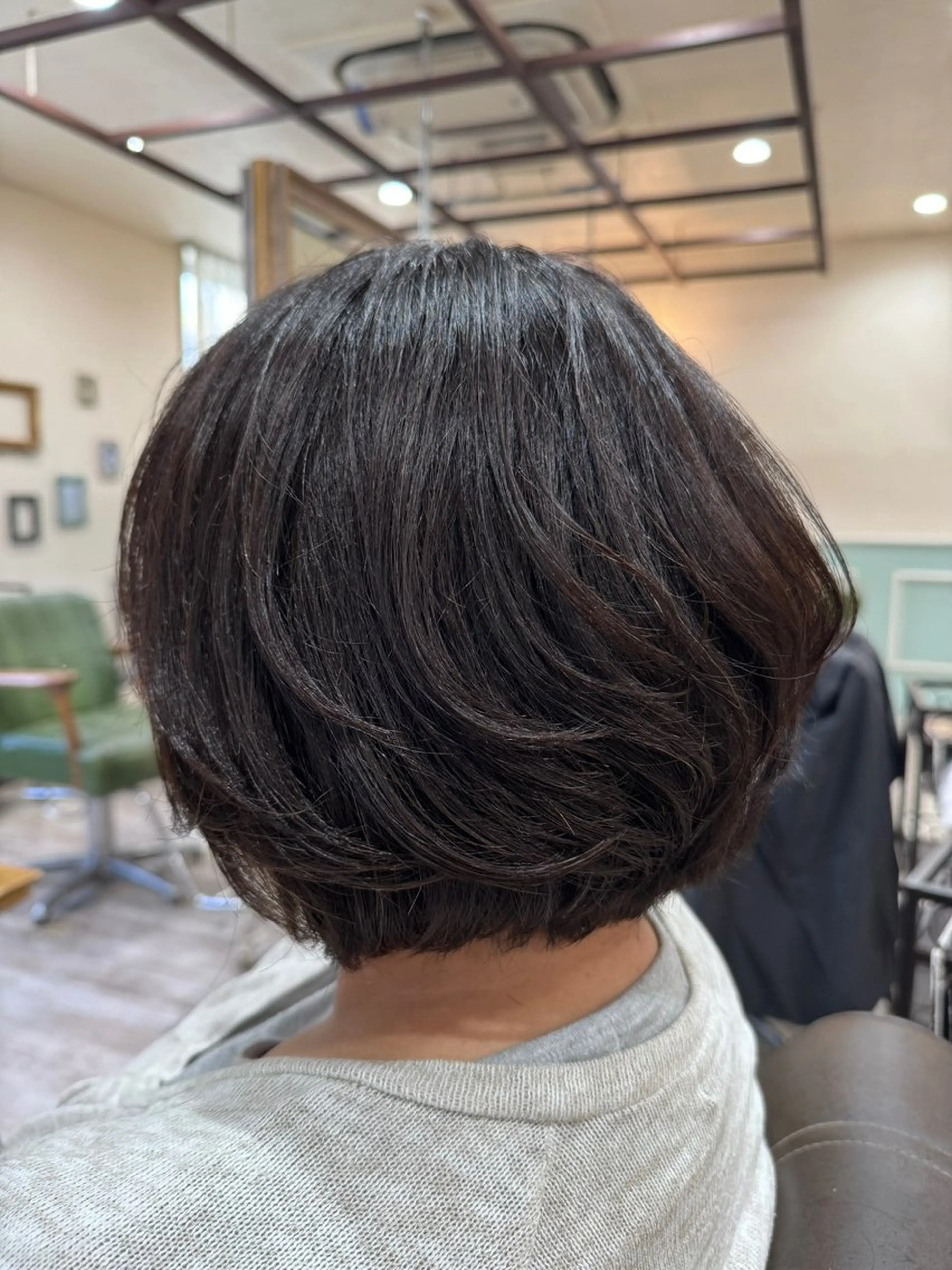ショート カラー パーマ ボブレイヤー ボブ レイヤーカット noble店長 松本　拓也▶◀*.のヘアスタイル